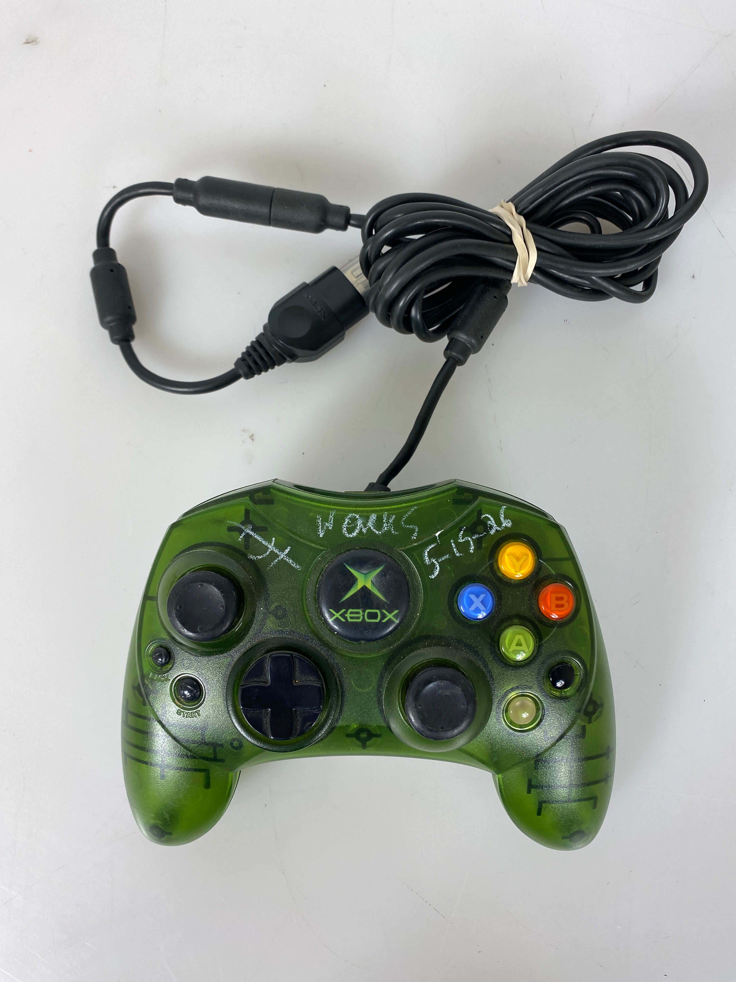 Original Xbox Controller Wired Halo Green S-Type OEM X09-64240-01