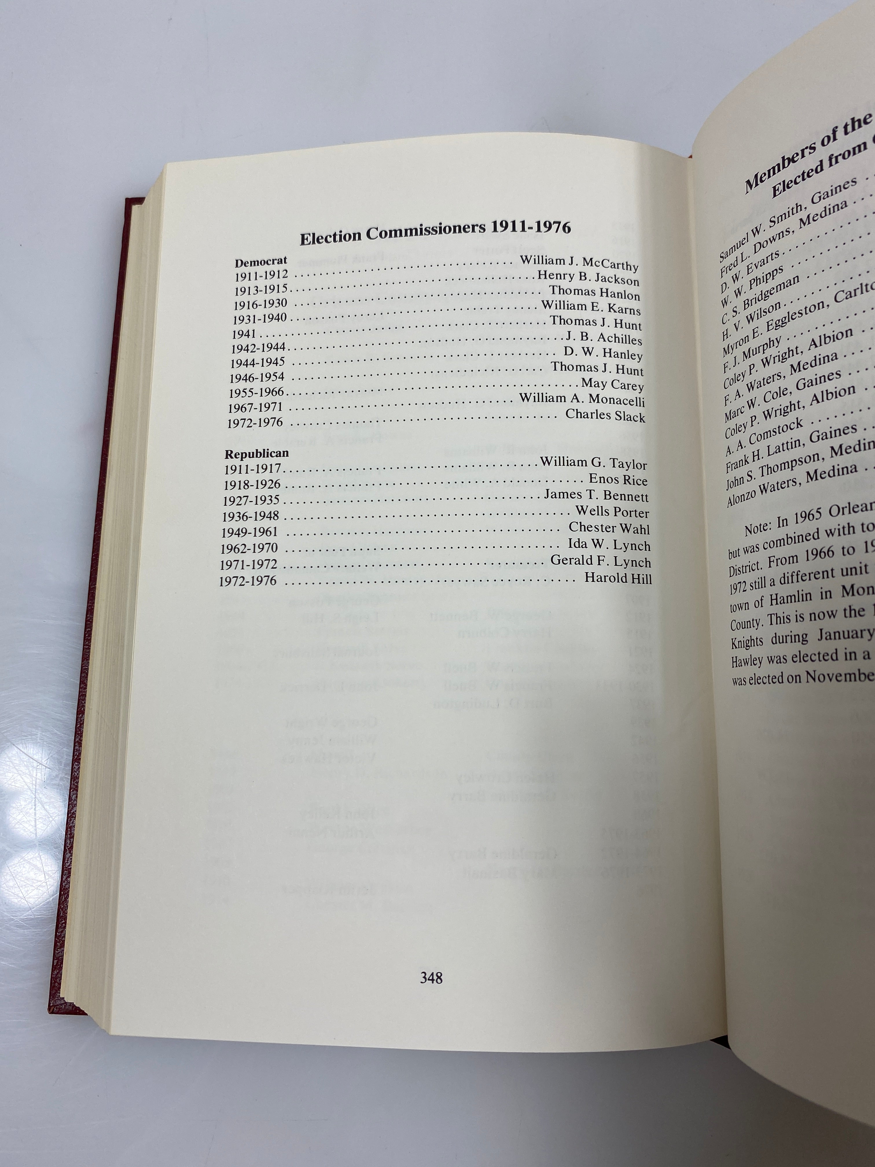 Orleans County History Bicentennial Year 1976 Eddy Printing Corp. HC