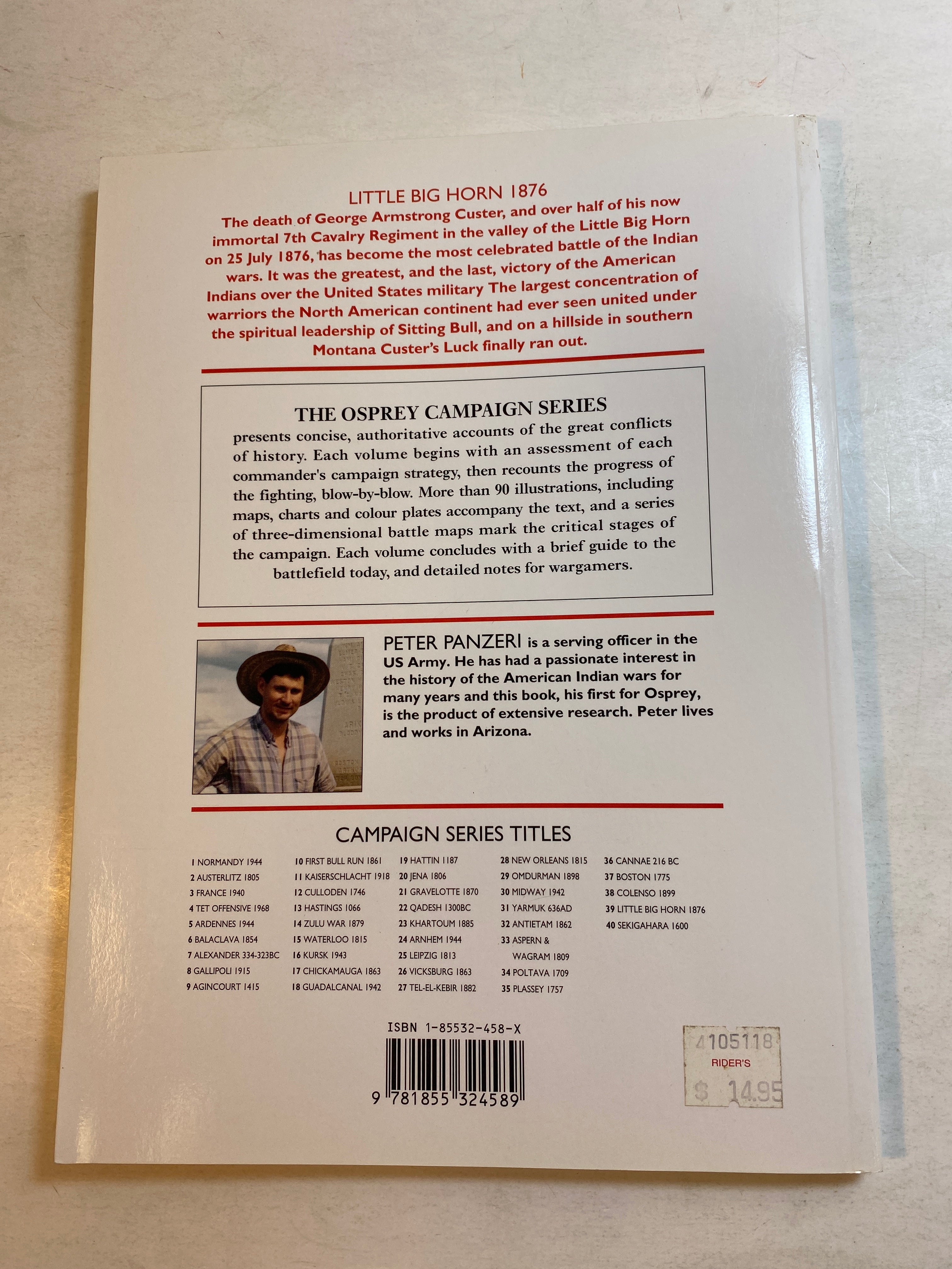 Osprey Campaign Series #39 Little Big Horn 1876 1995