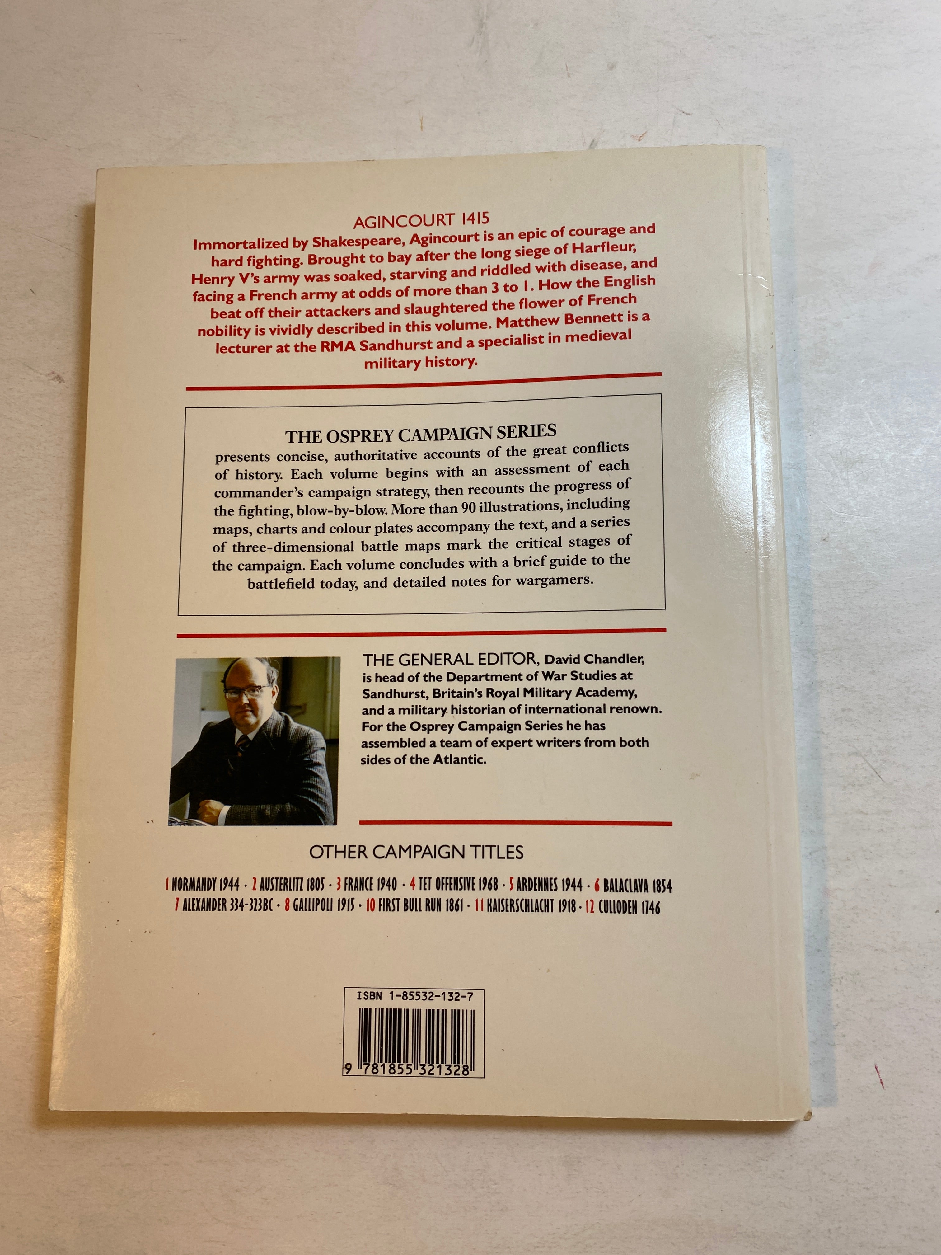 Osprey Campaign Series #9 Agincourt 1415 1991