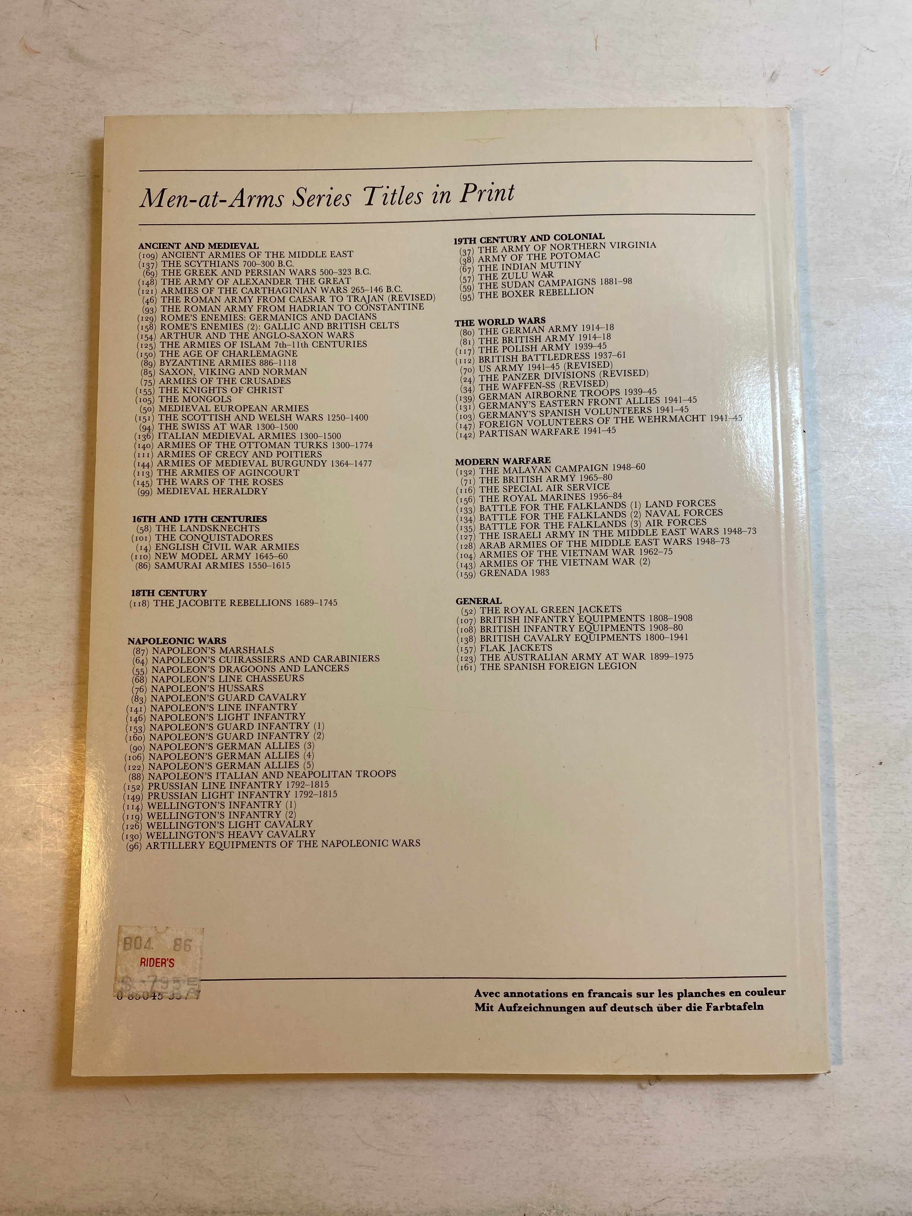 Osprey Men-At Arms #101 The Conquistadores 1985