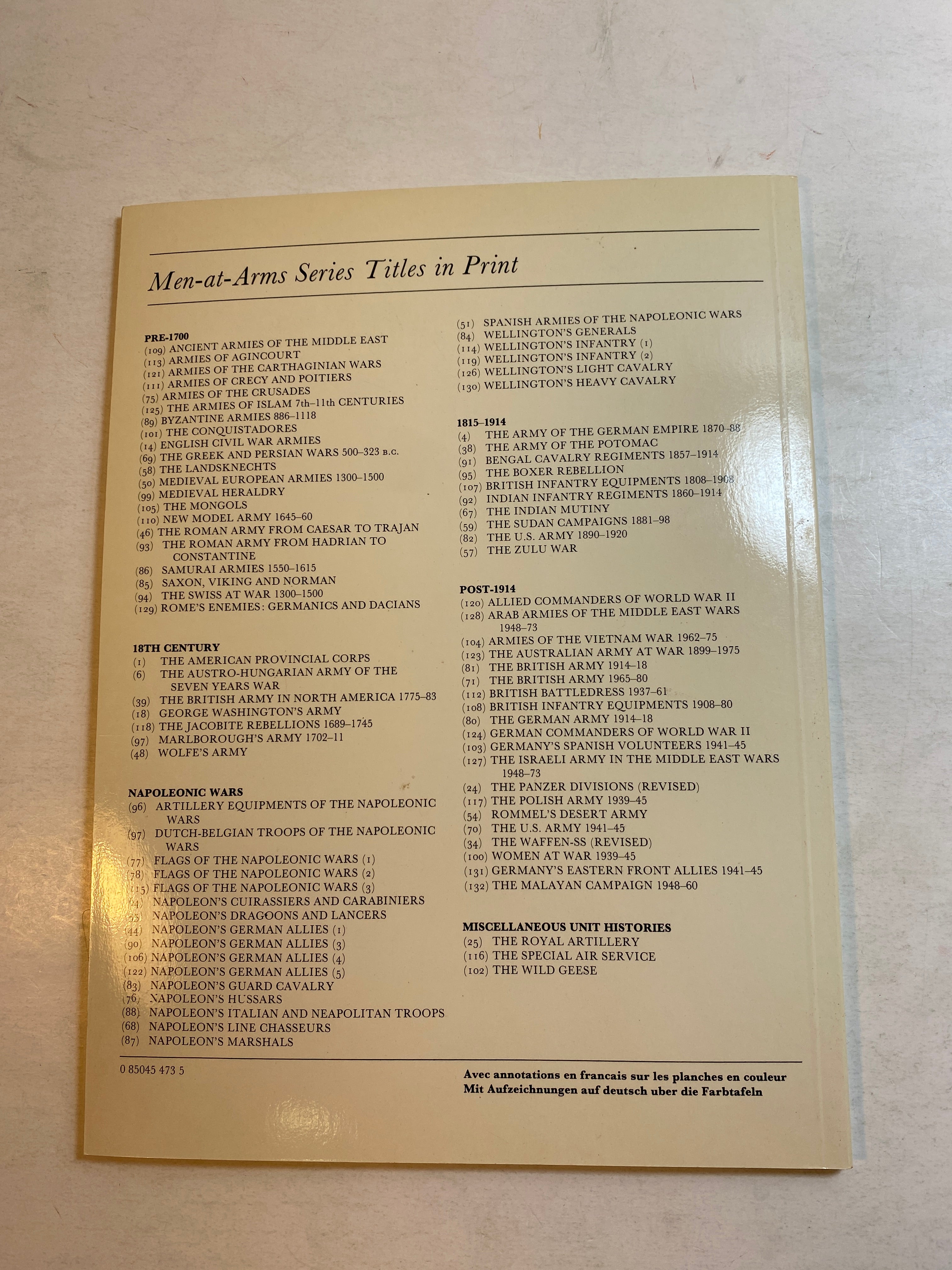 Osprey Men-At-Arms Series #129 Rome's Enemies Germanics Dacians 1982