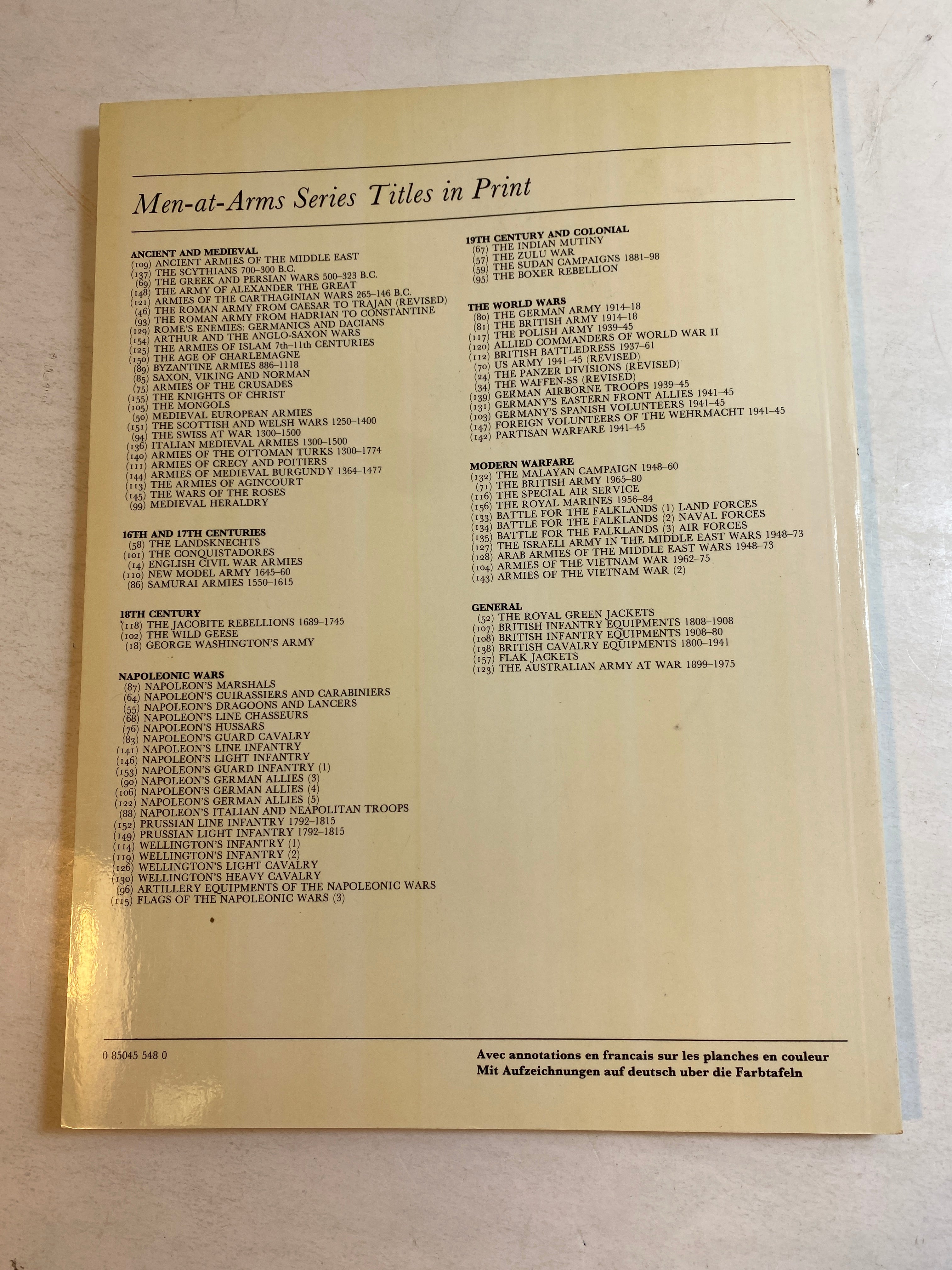 Osprey Men-At-Arms Series #154 Arthur and the Angol-Saxon Wars 1984