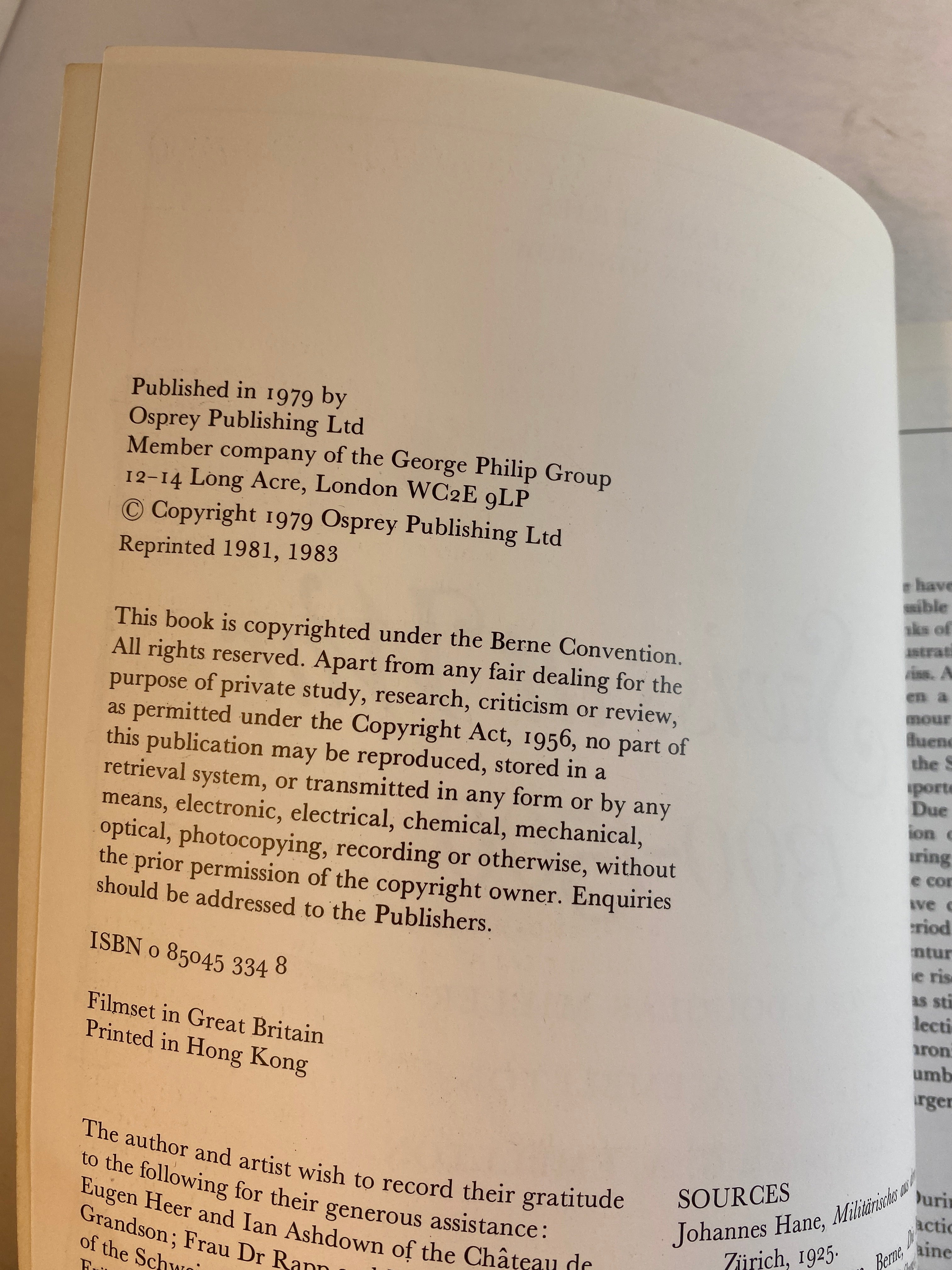 Osprey Men-At-Arms Series #94 Swiss at War 1300-1500 1983