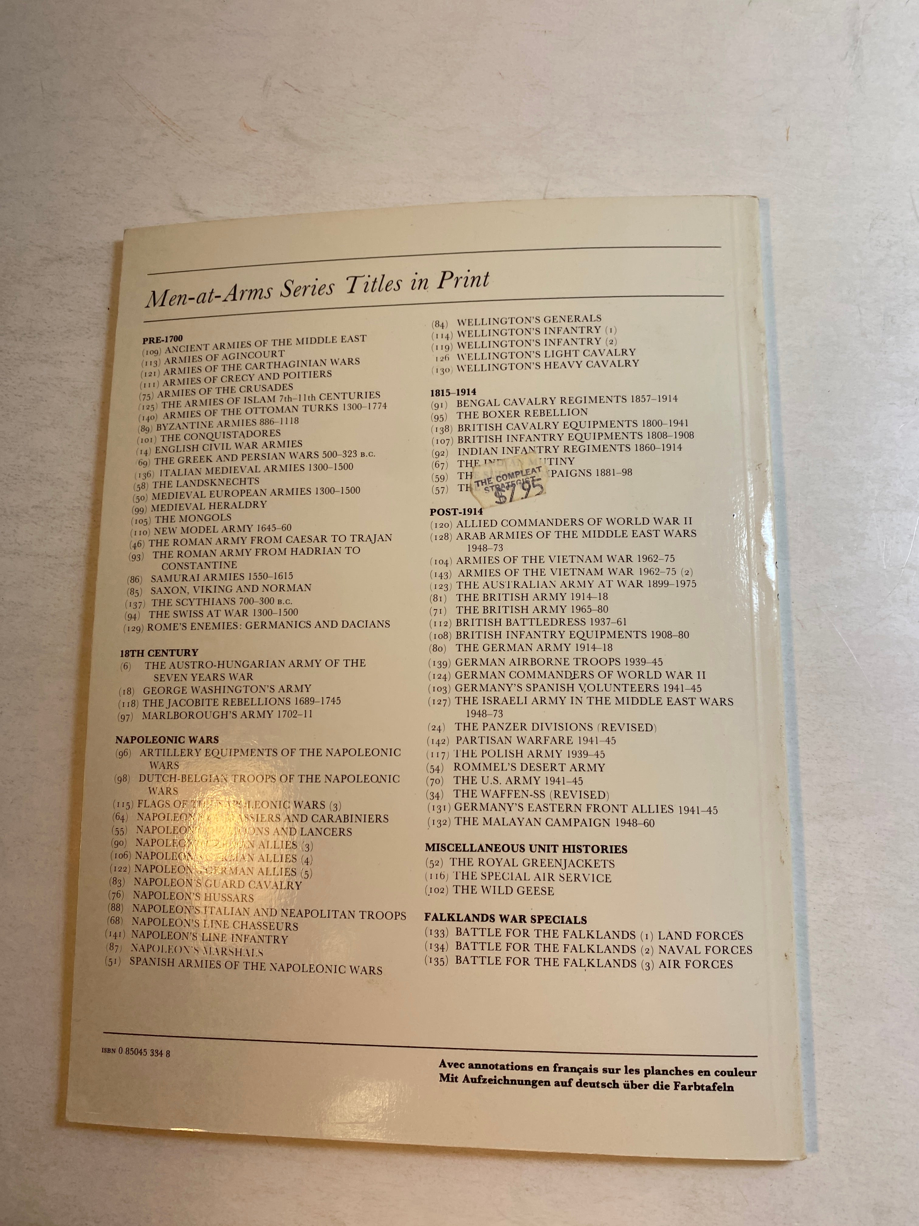 Osprey Men-At-Arms Series #94 Swiss at War 1300-1500 1983