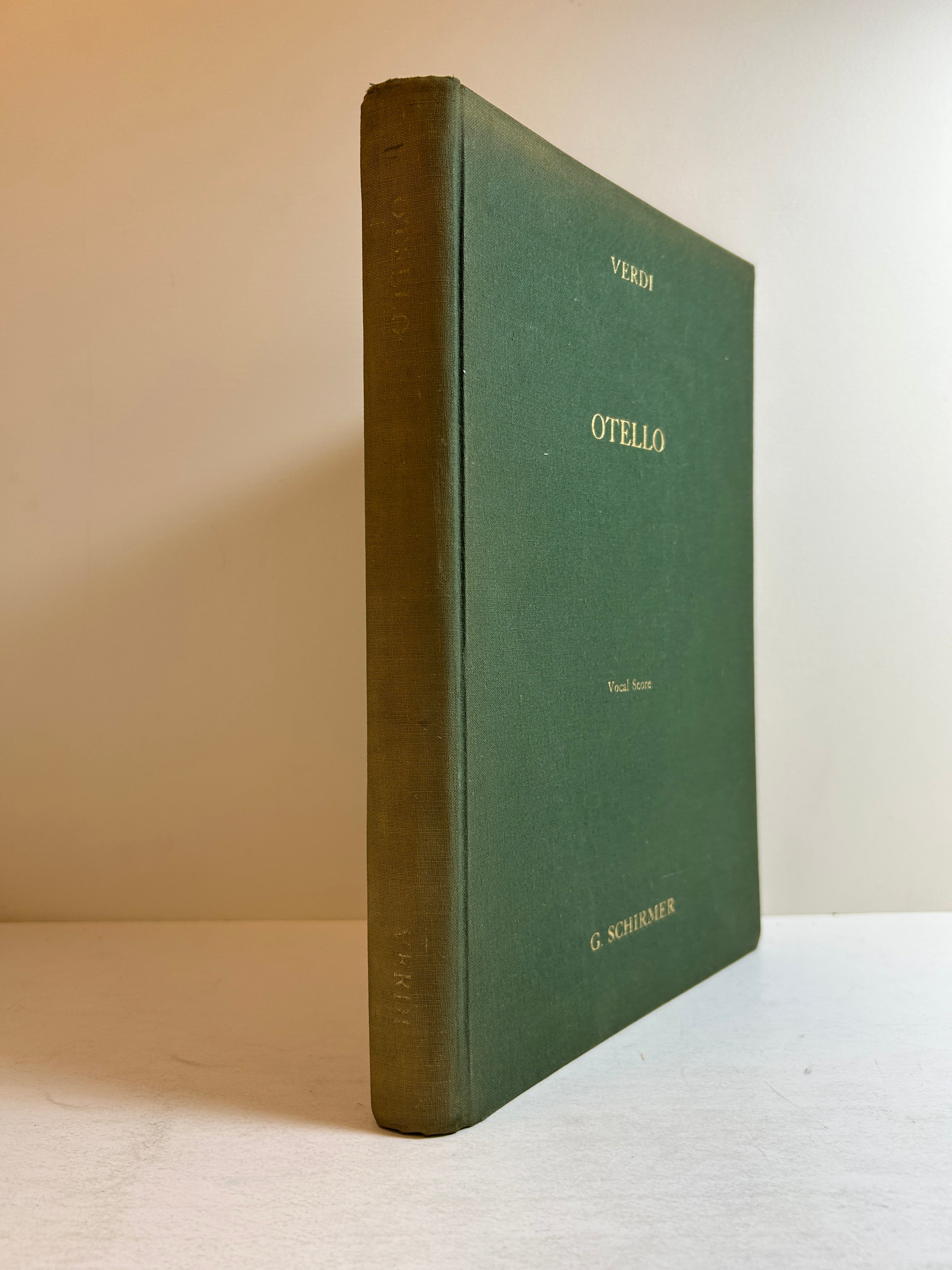 Otello by Verdi Bilingual Opera Score Schirmer HC