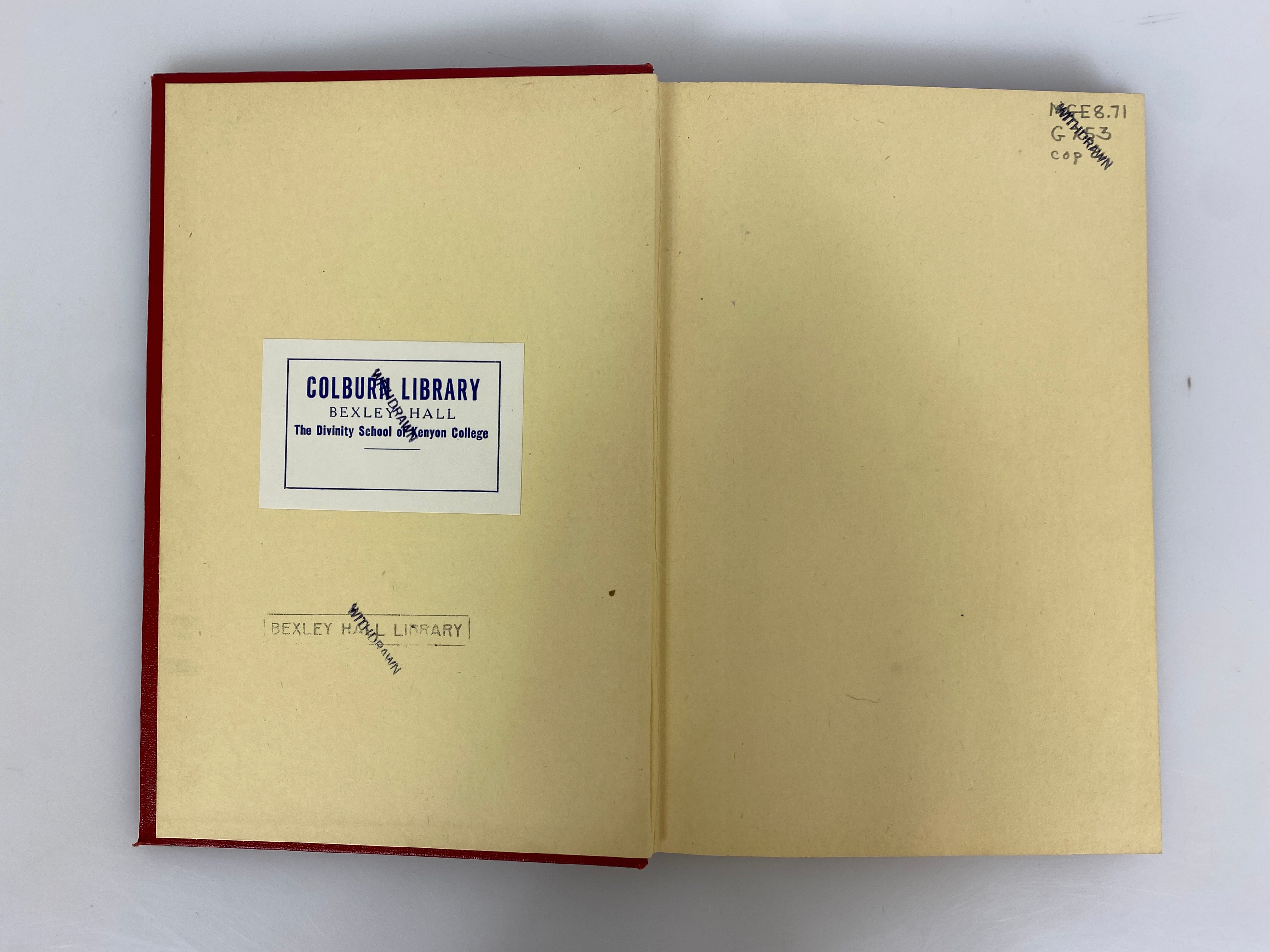 Our First Hundred Years Grace Episcopal Church Mansfield OH 1946 Ex-Library HC