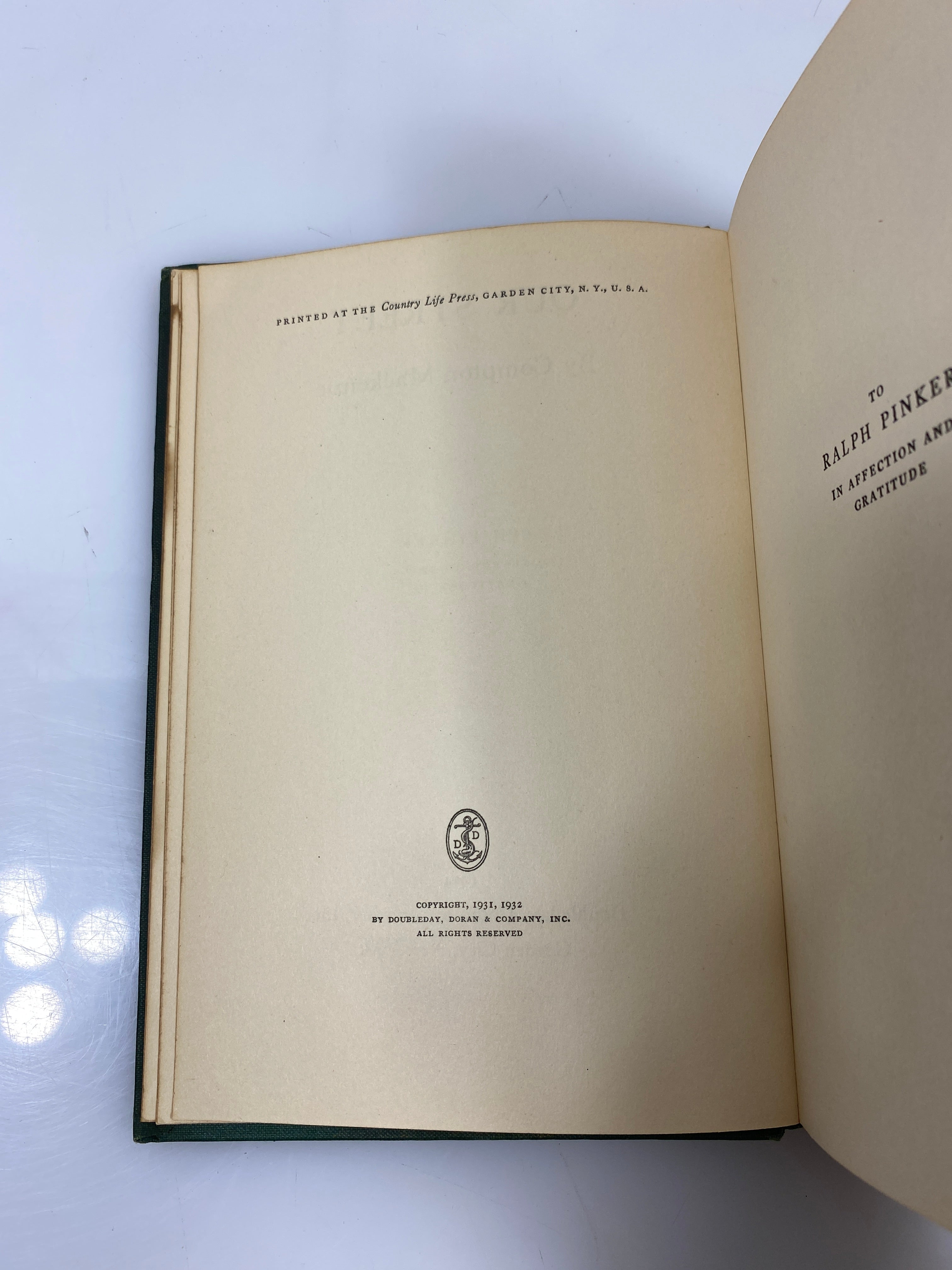 Our Street by Mackenzie Doubleday, Doran & Co. 1934 HC