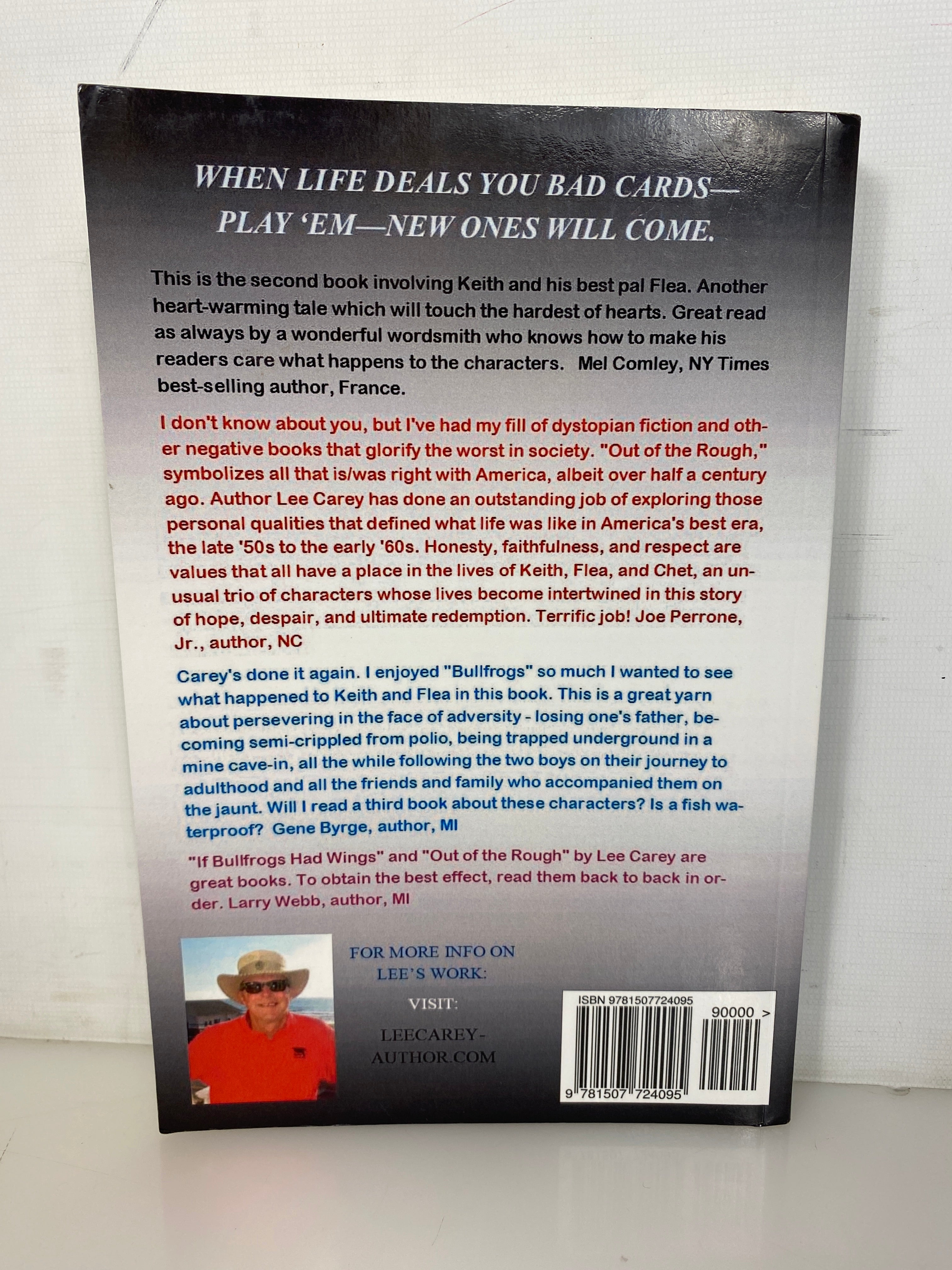 Out of the Rough by Lee Carey 2015 1st Edition Signed/Inscribed SC