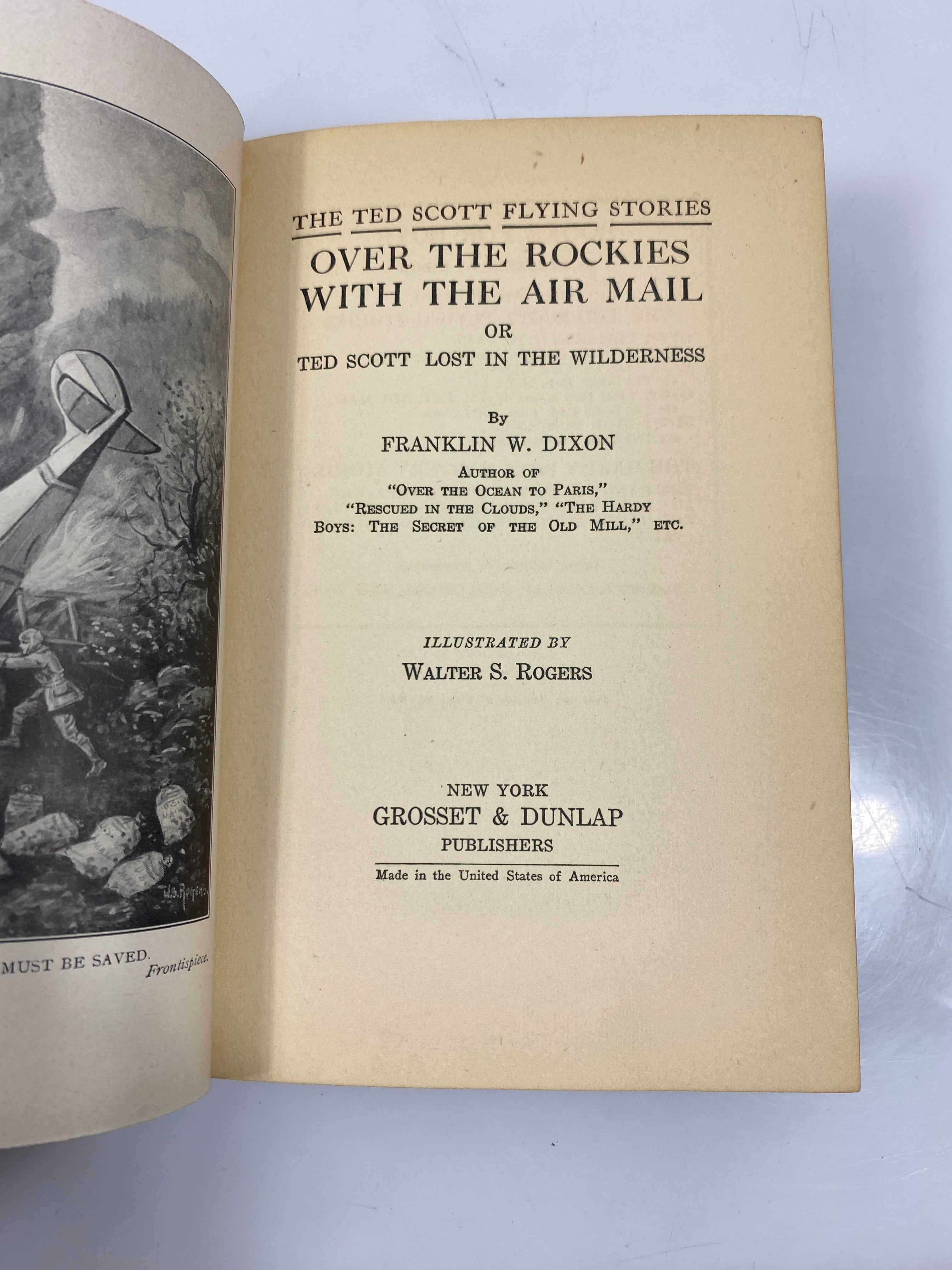 Over the Rockies with the Air mail by Dixon Grosset & Dunlap 1927 HC