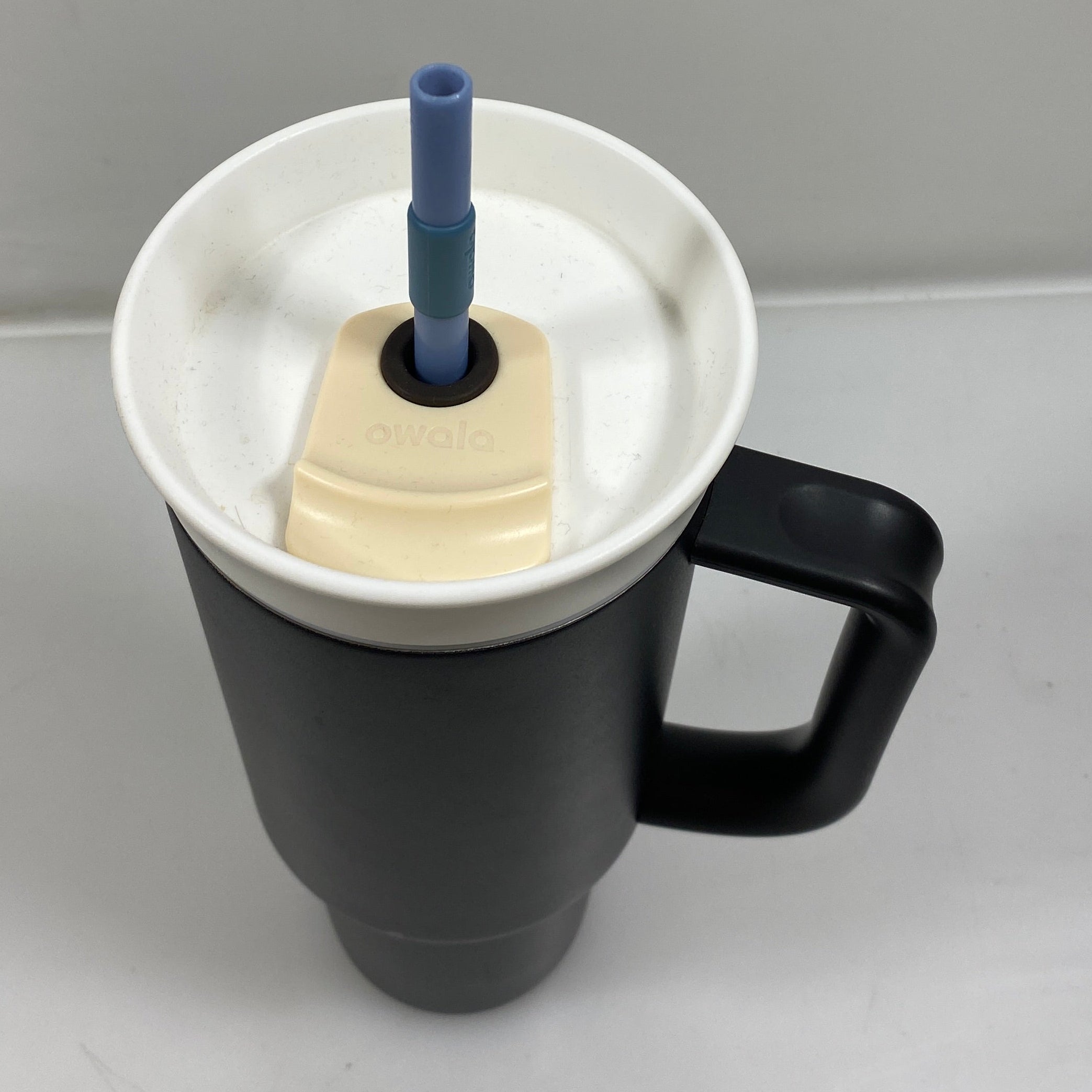Owala Light Black and White Tumbler 40 oz