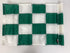 Pack of 6 Green and White Checkered Golf Hole Flags