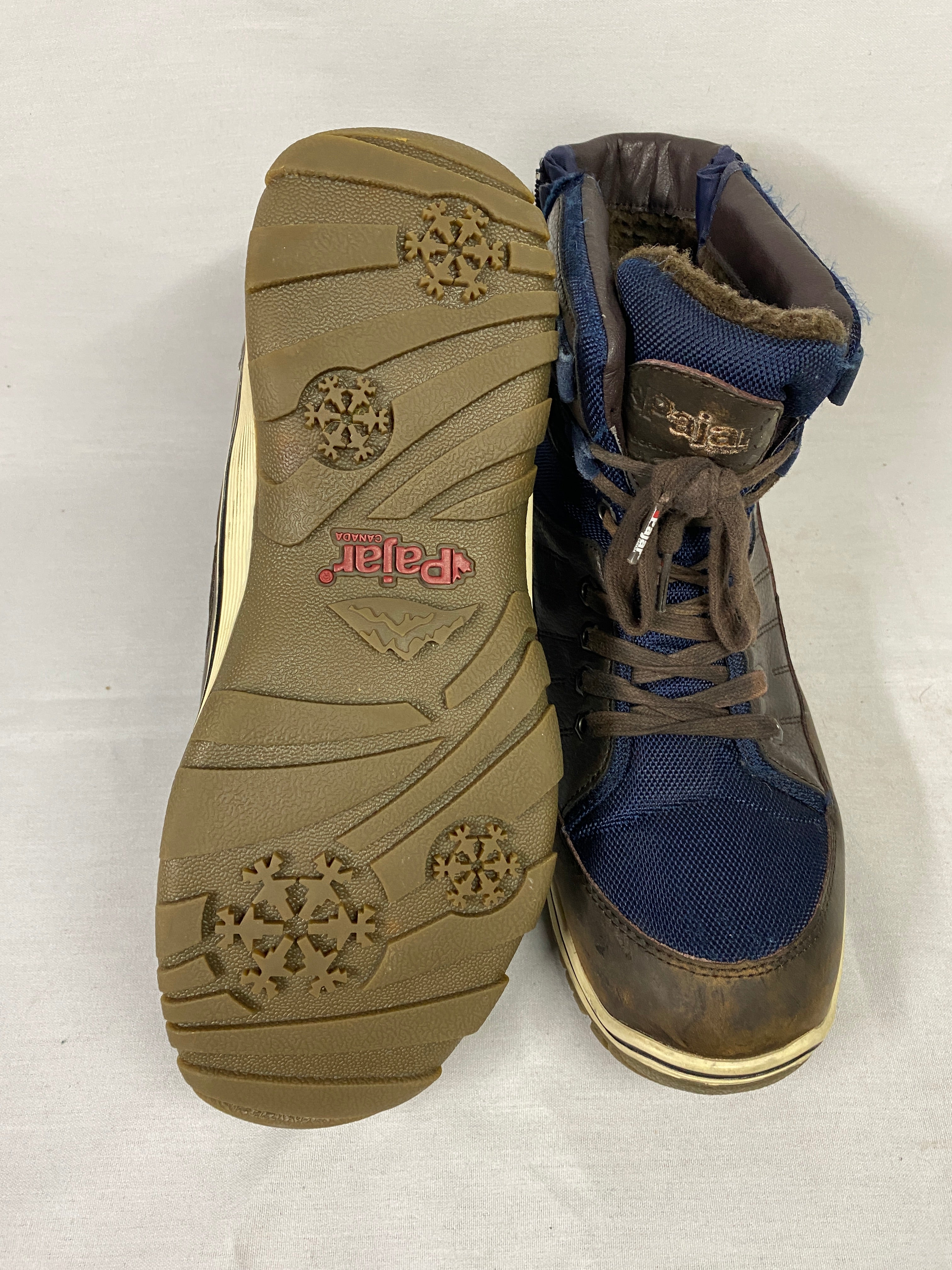 Pajar Alvin Brown and Blue Waterproof Snow Boots Men's Size 10-10.5