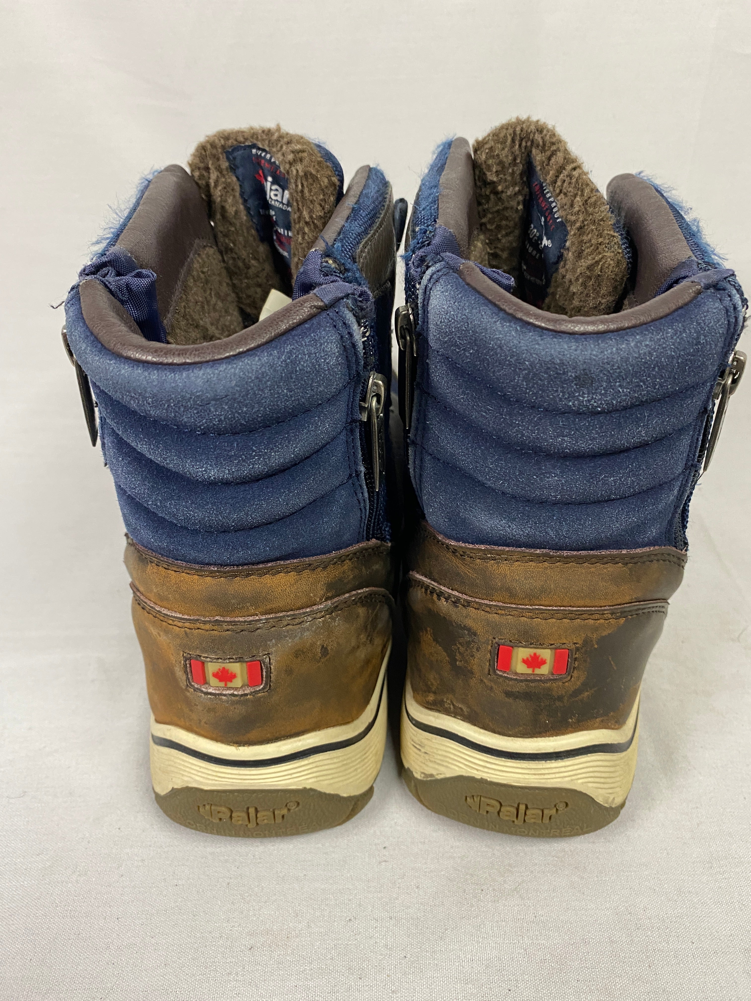 Pajar Alvin Brown and Blue Waterproof Snow Boots Men's Size 10-10.5
