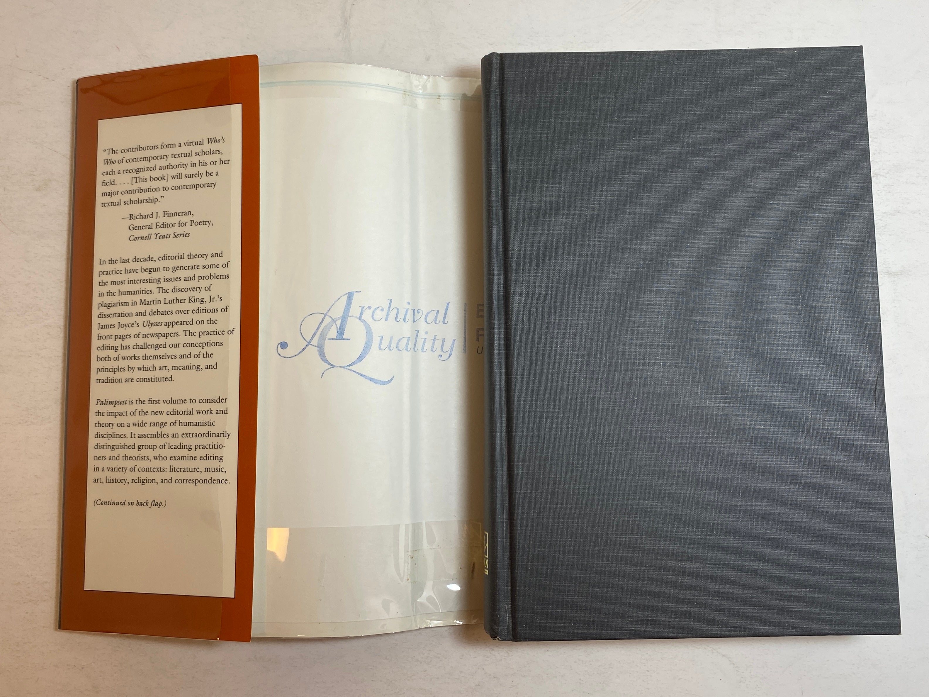 Palimpsest Editorial Theory in the Humanities Bornstein/Williams Inscribed HCDJ