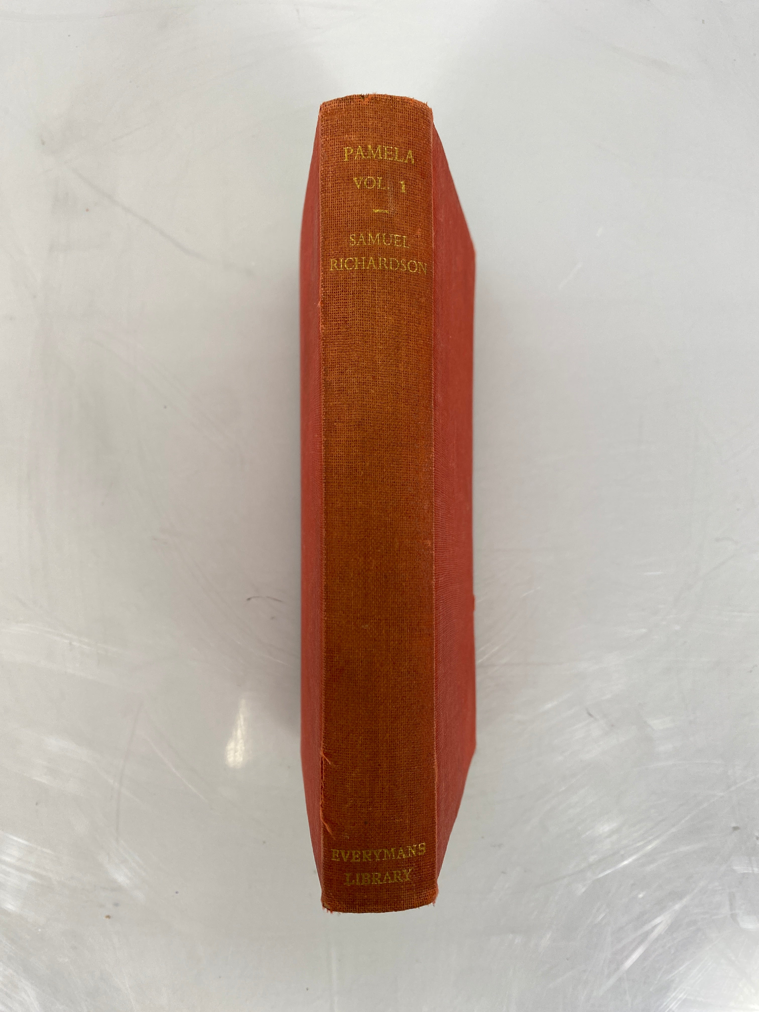 Pamela Volume 1 by Samuel Richardson 1938 Everyman's Library HC