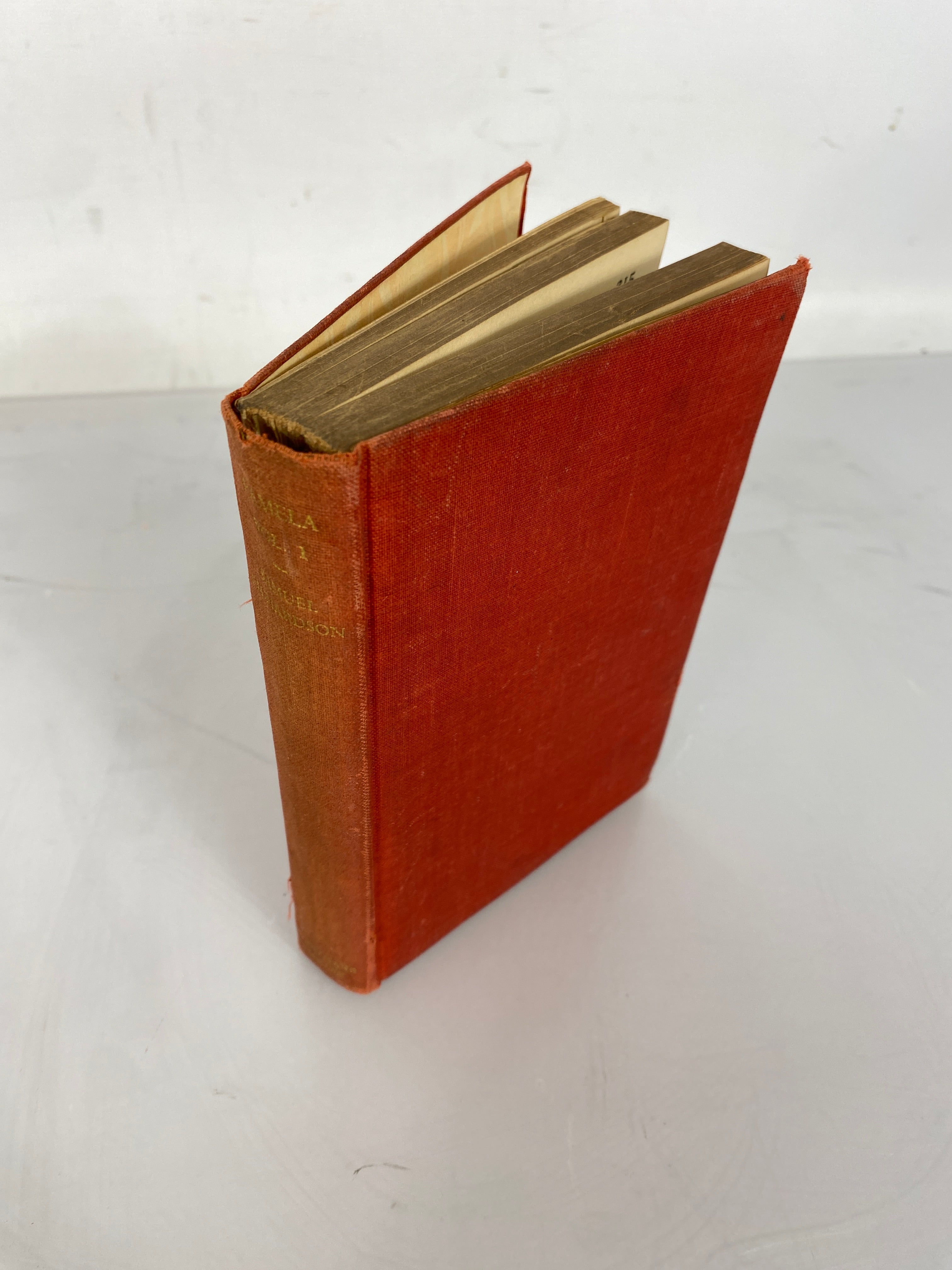 Pamela Volume 1 by Samuel Richardson 1938 Everyman's Library HC