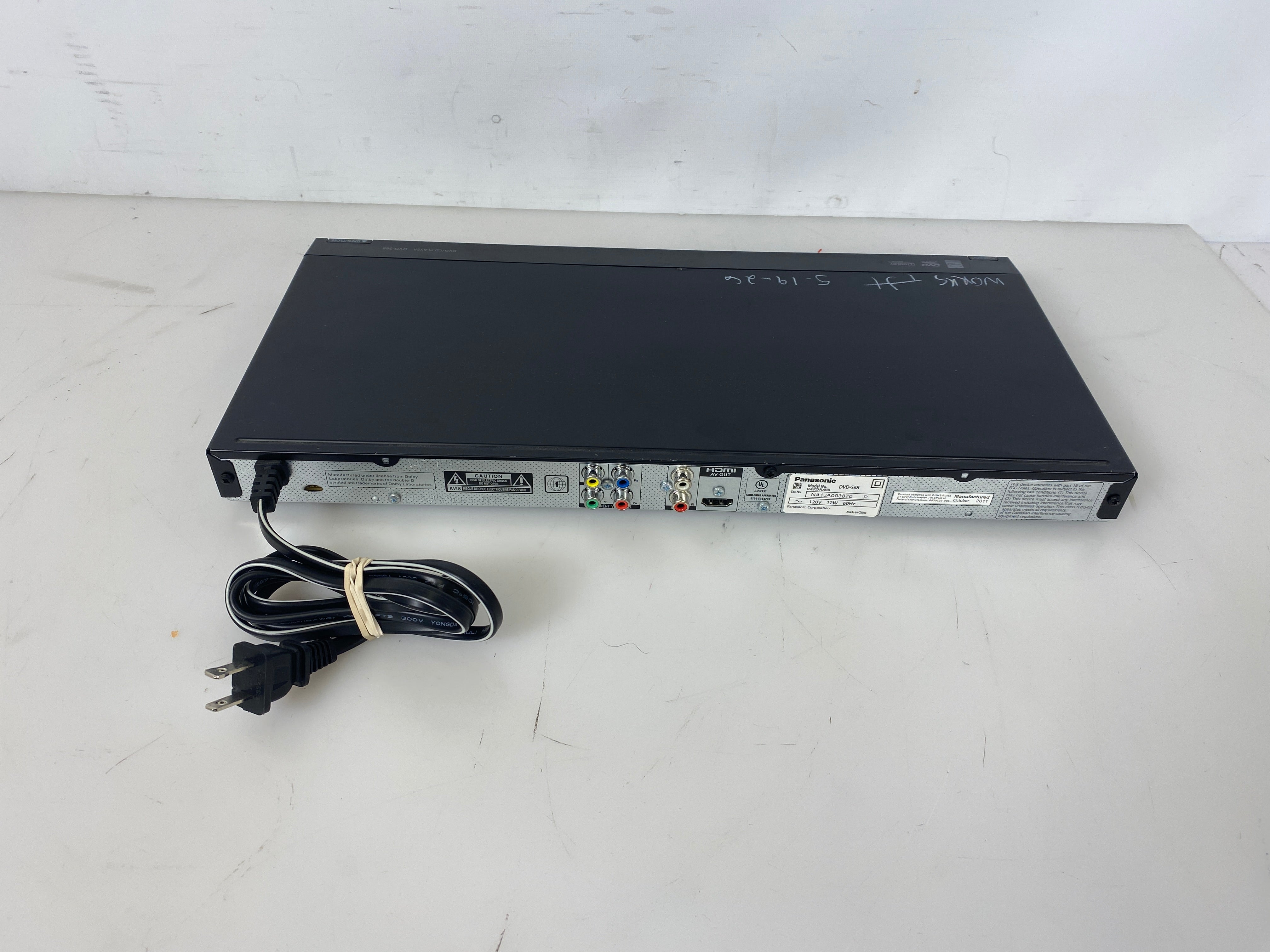 Panasonic DVD-S68 DVD Player