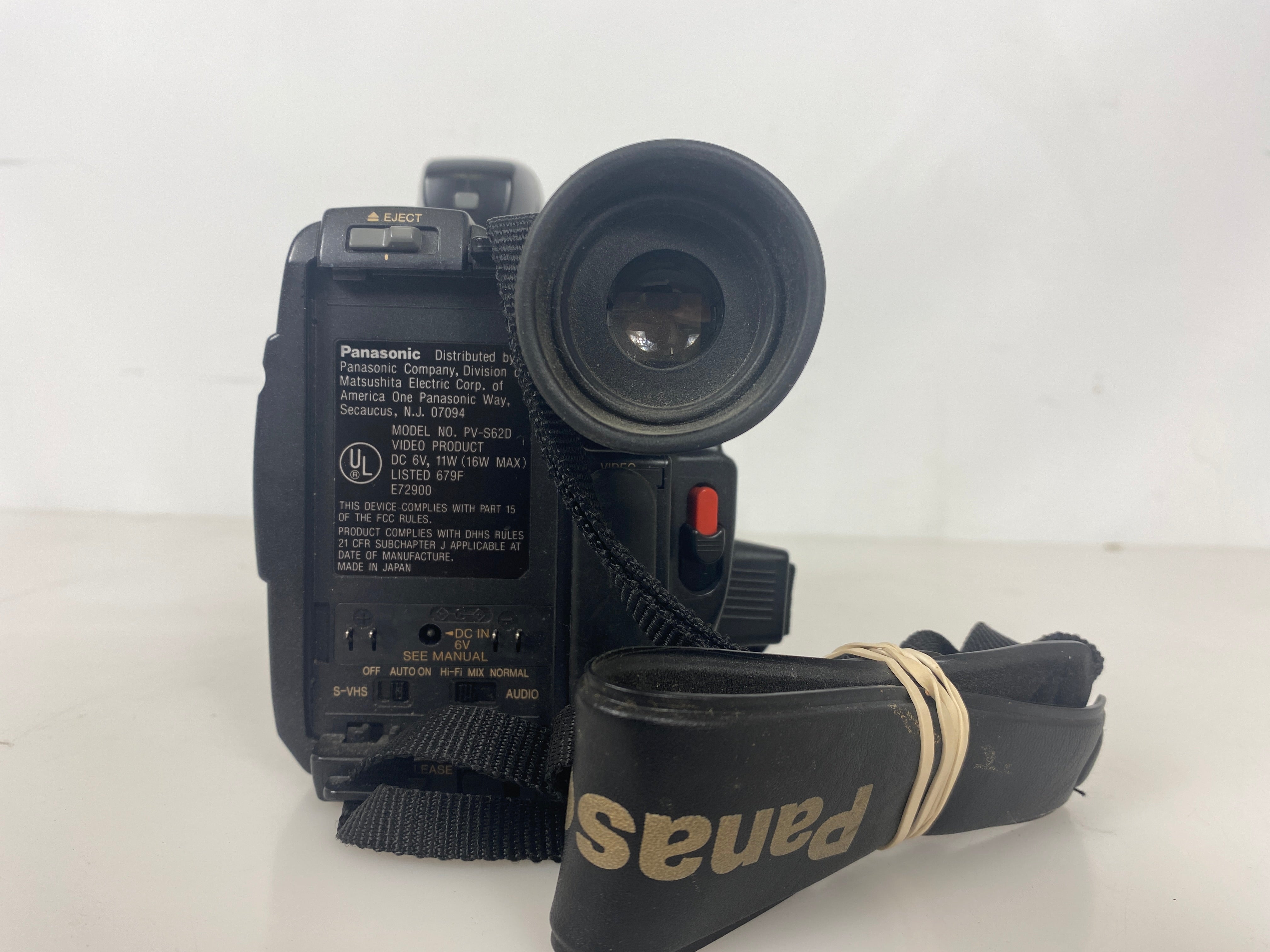Panasonic PV-S62 Palmcorder Camcorder *Untested*