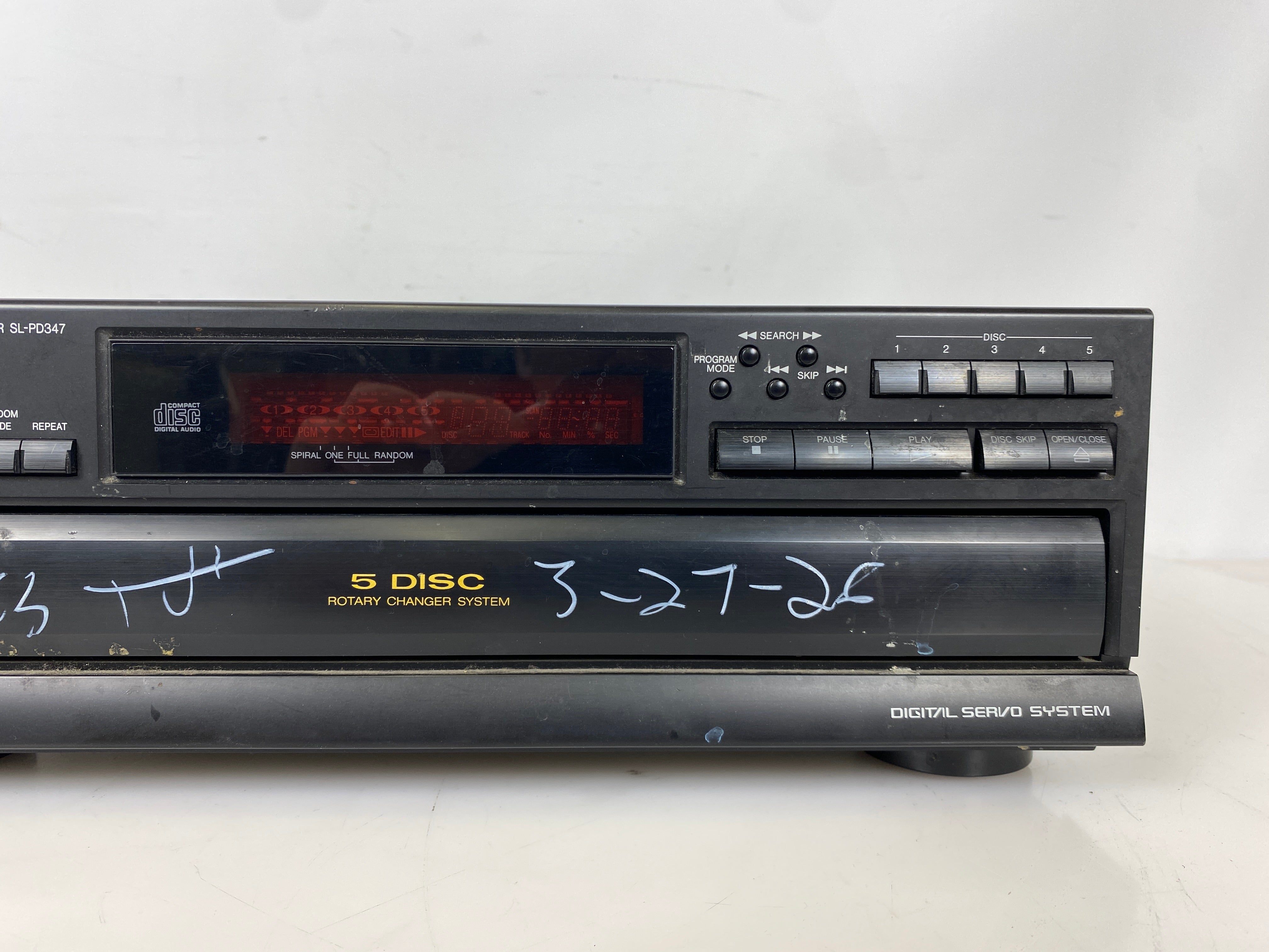 Panasonic SL-PD347 Compact Disc Changer Digital Stereo System