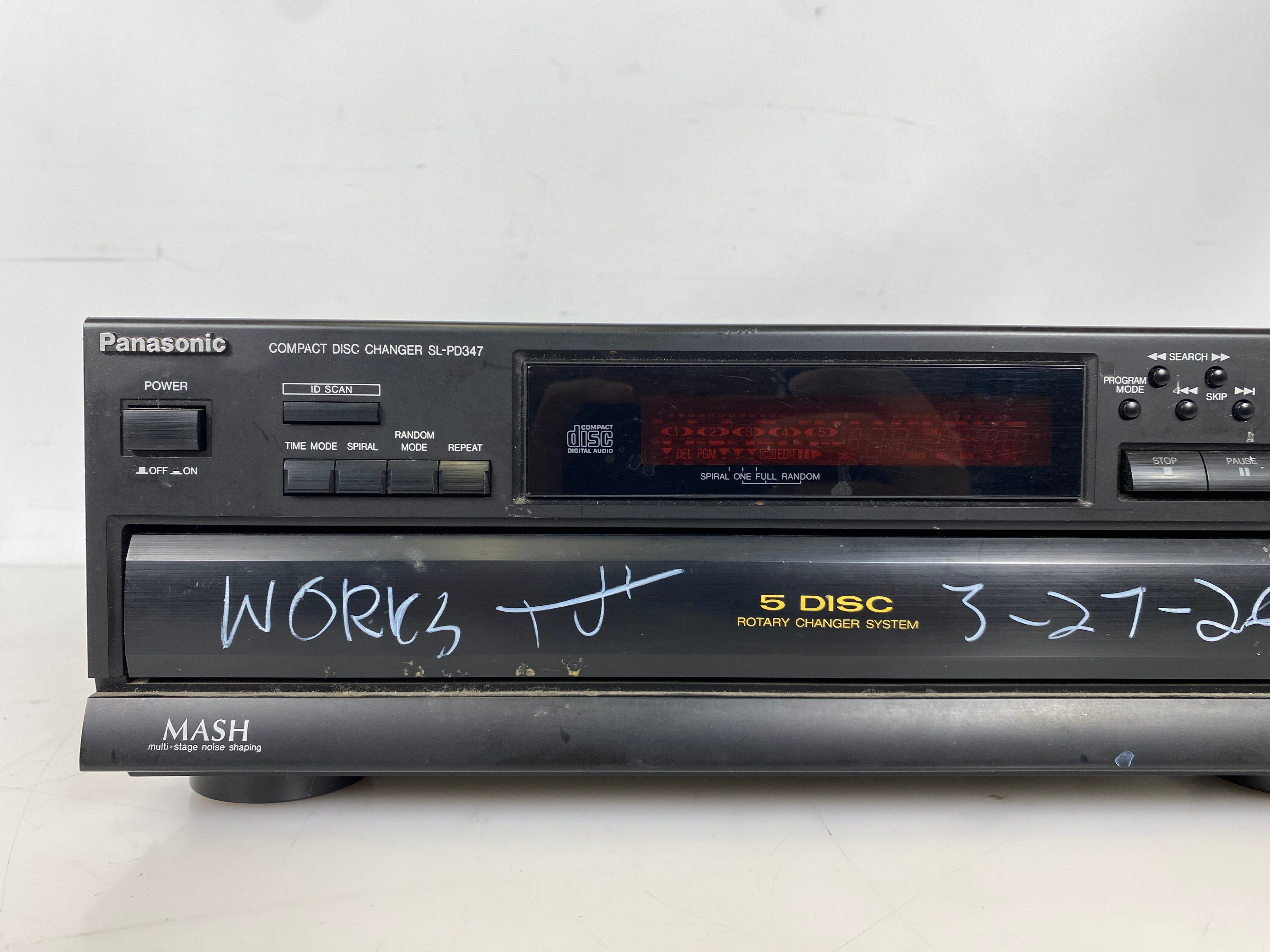 Panasonic SL-PD347 Compact Disc Changer Digital Stereo System