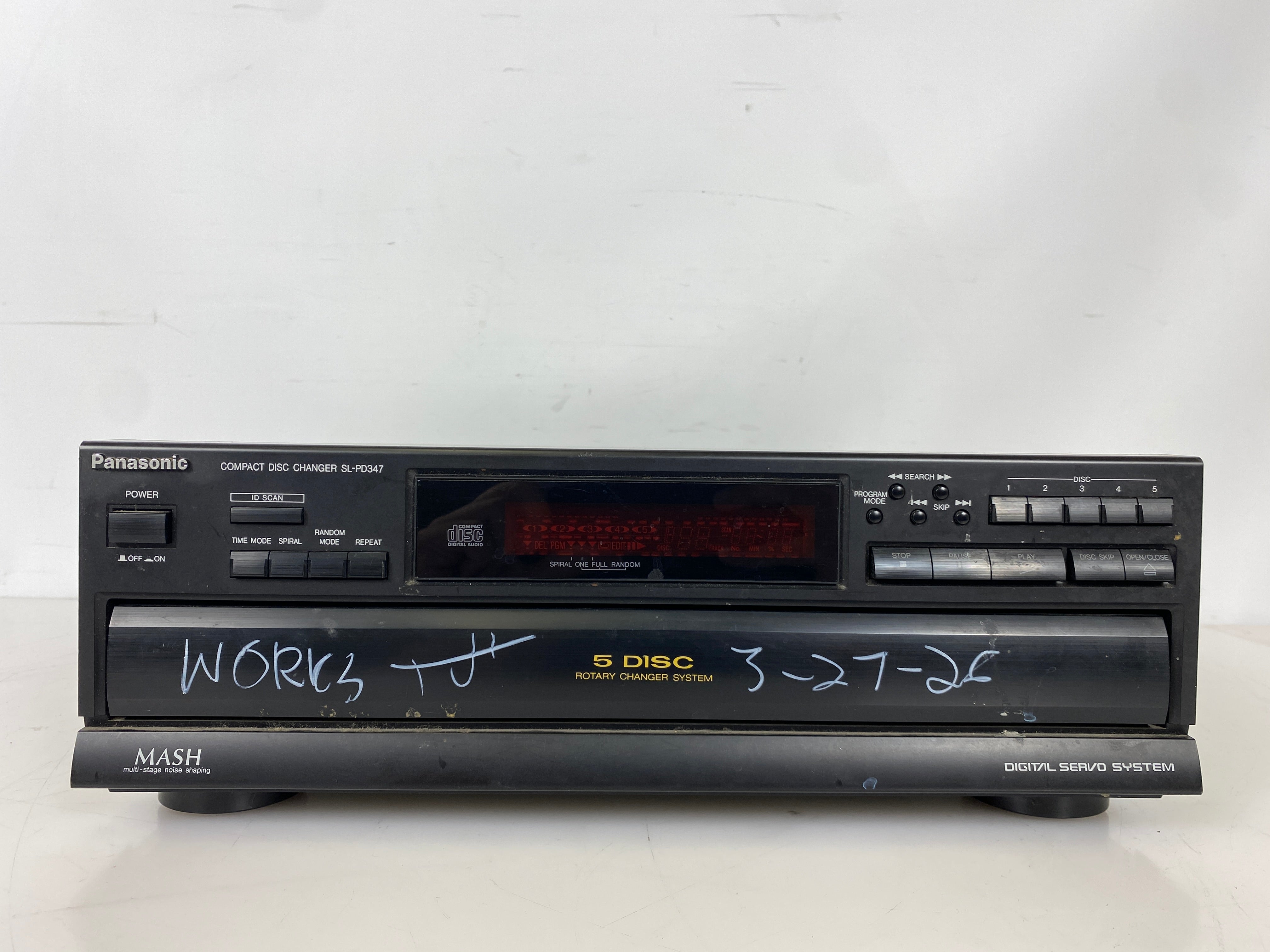 Panasonic SL-PD347 Compact Disc Changer Digital Stereo System