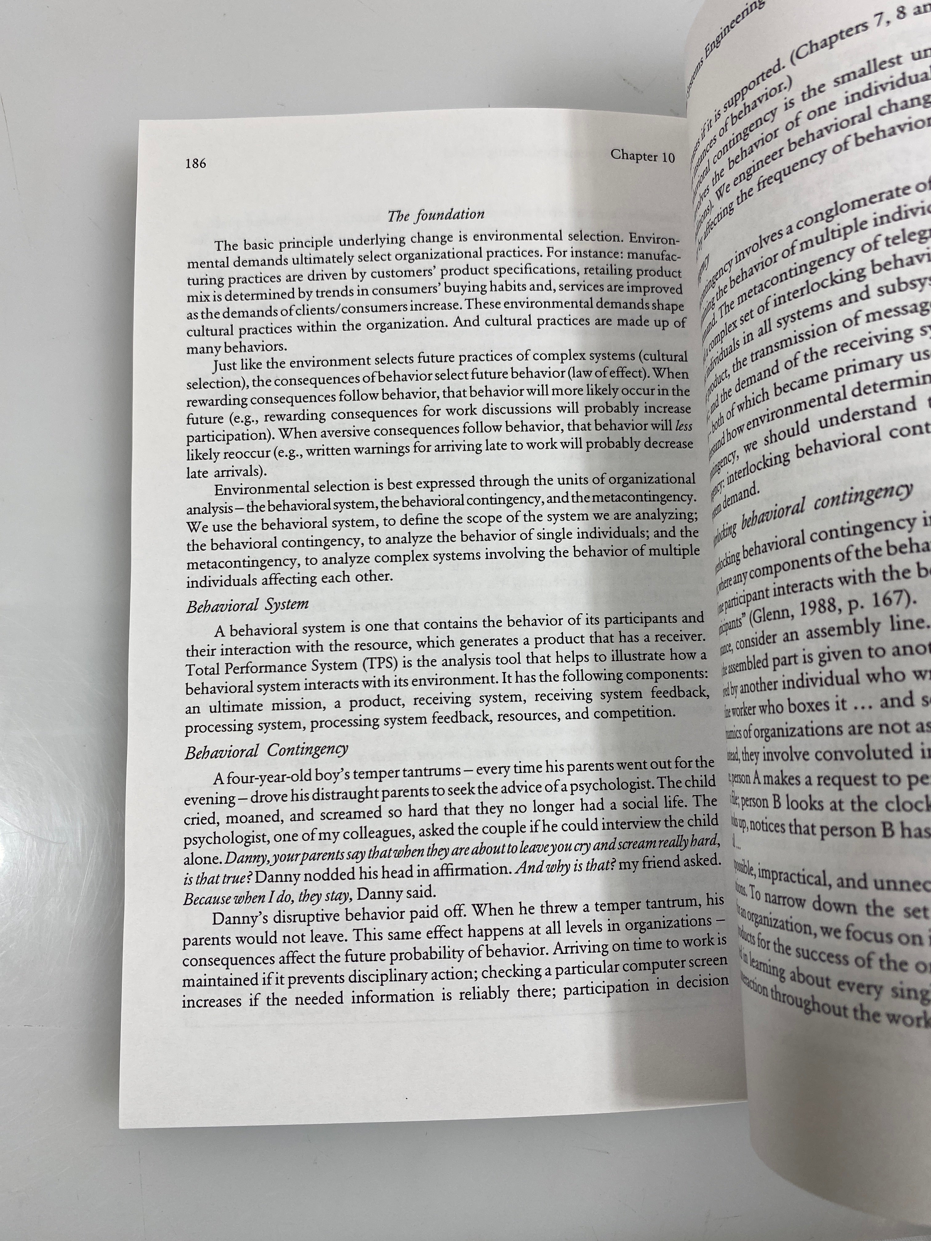 Paradox of Organizational Change by Malott 2003 SC