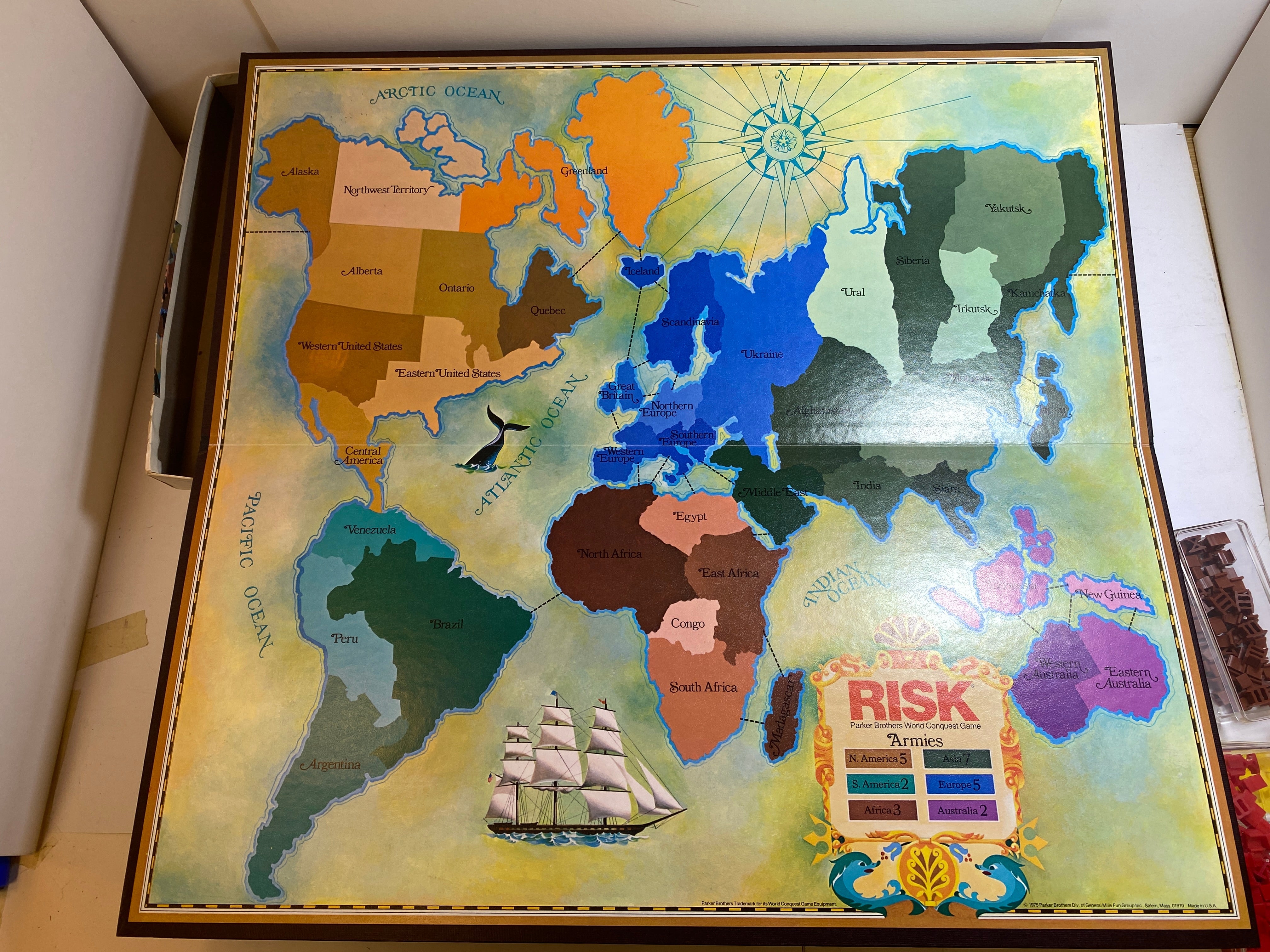 Parker Brothers Risk Game 1980