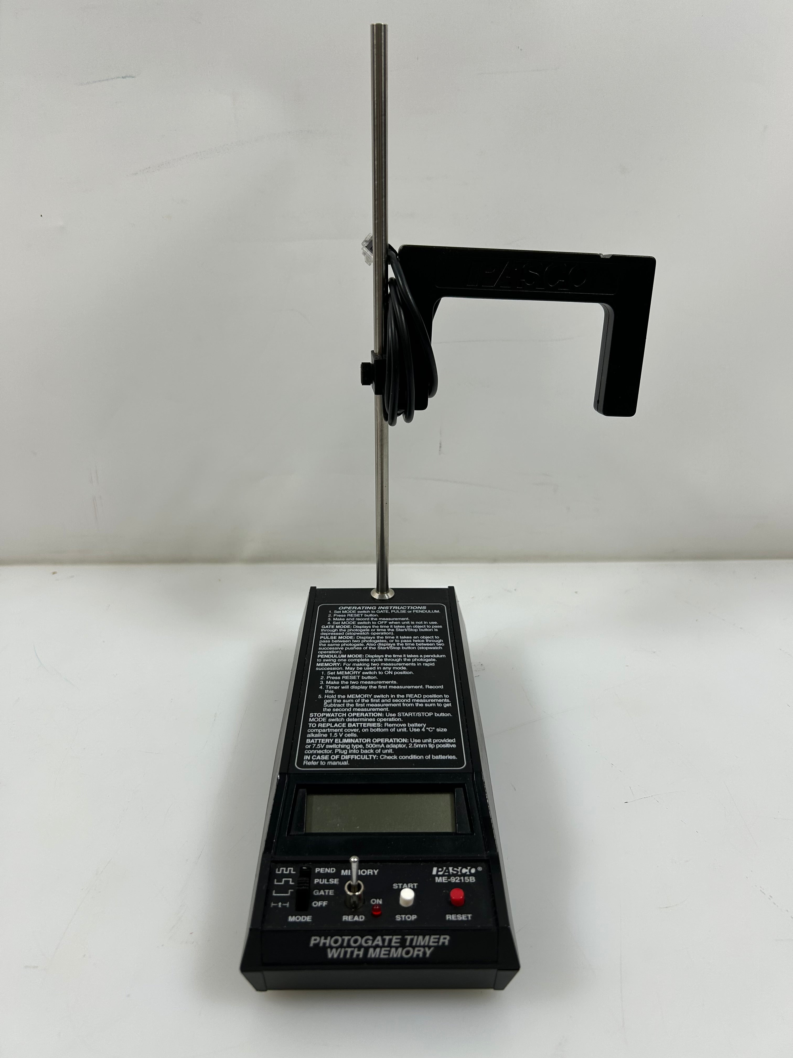 Pasco Photogate Timer with Memory