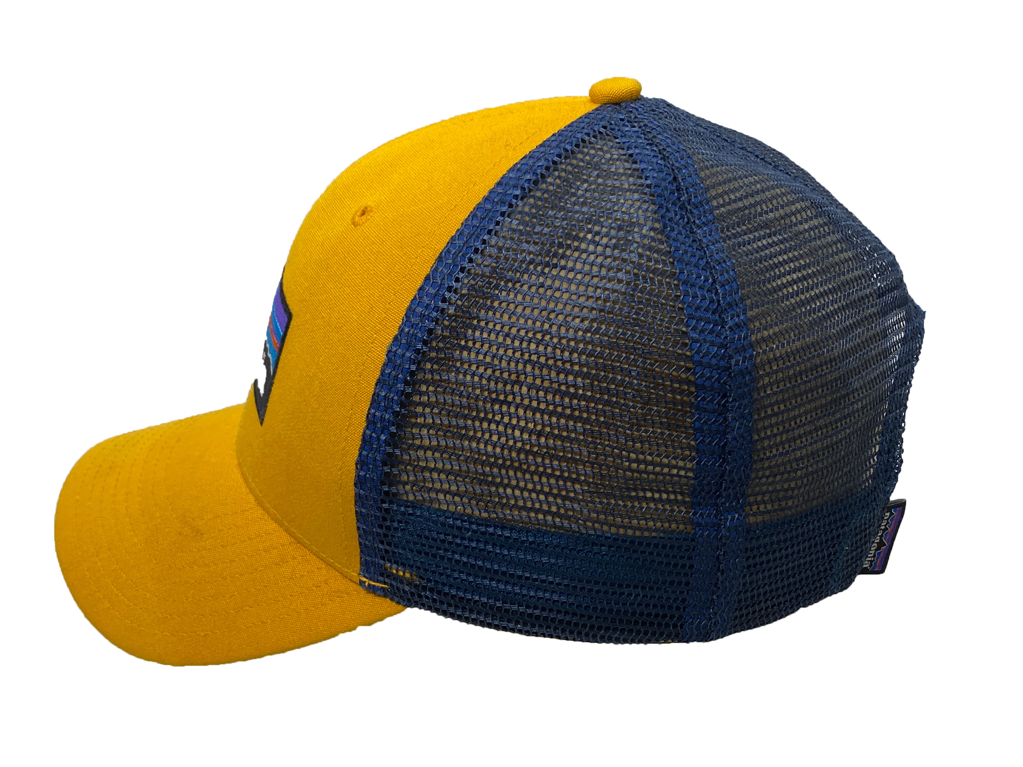 Patagonia Trucker Hat Yellow and Blue