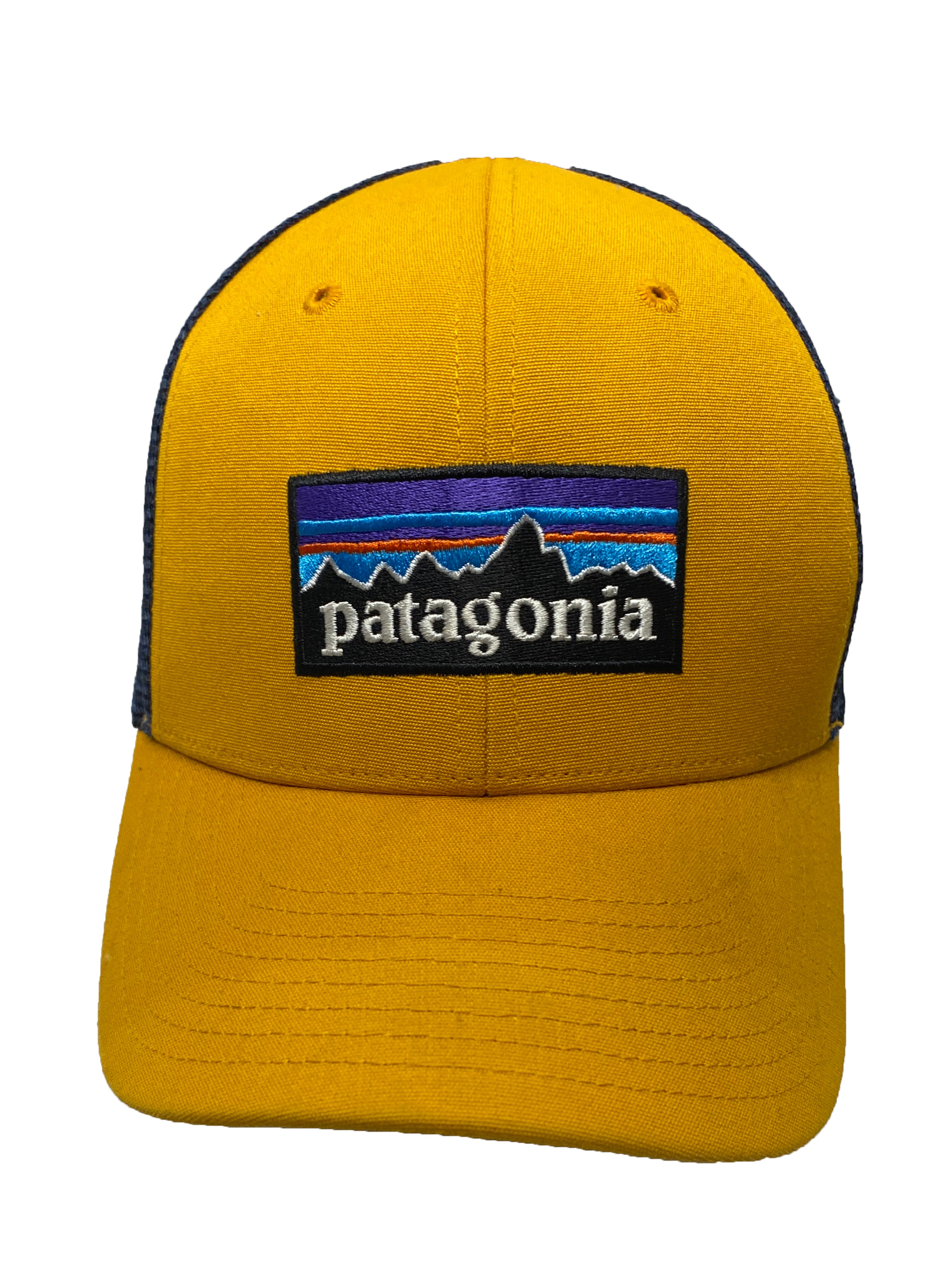 Patagonia Trucker Hat Yellow and Blue