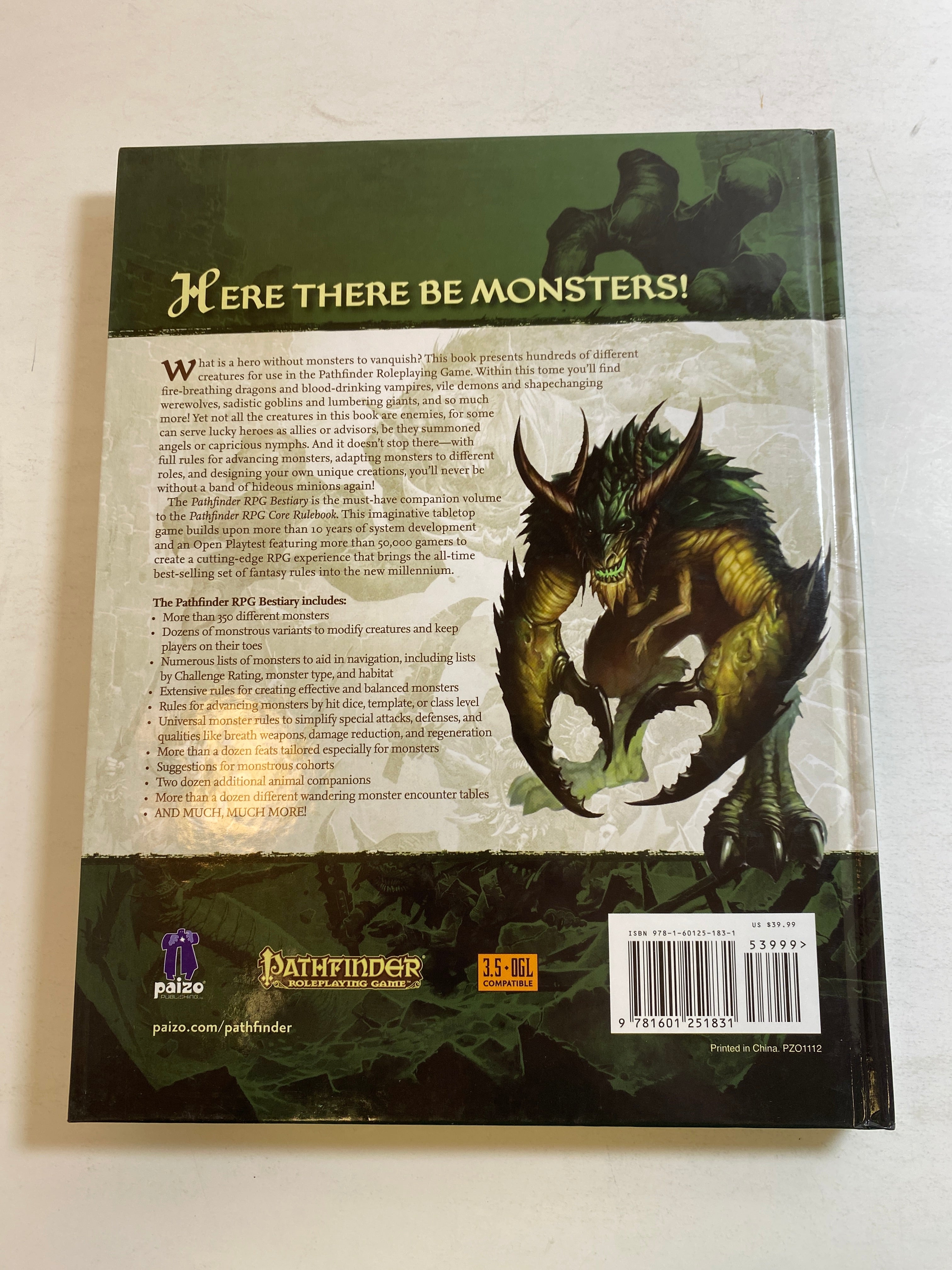 Pathfinder RPG Bestiary 2009 HC