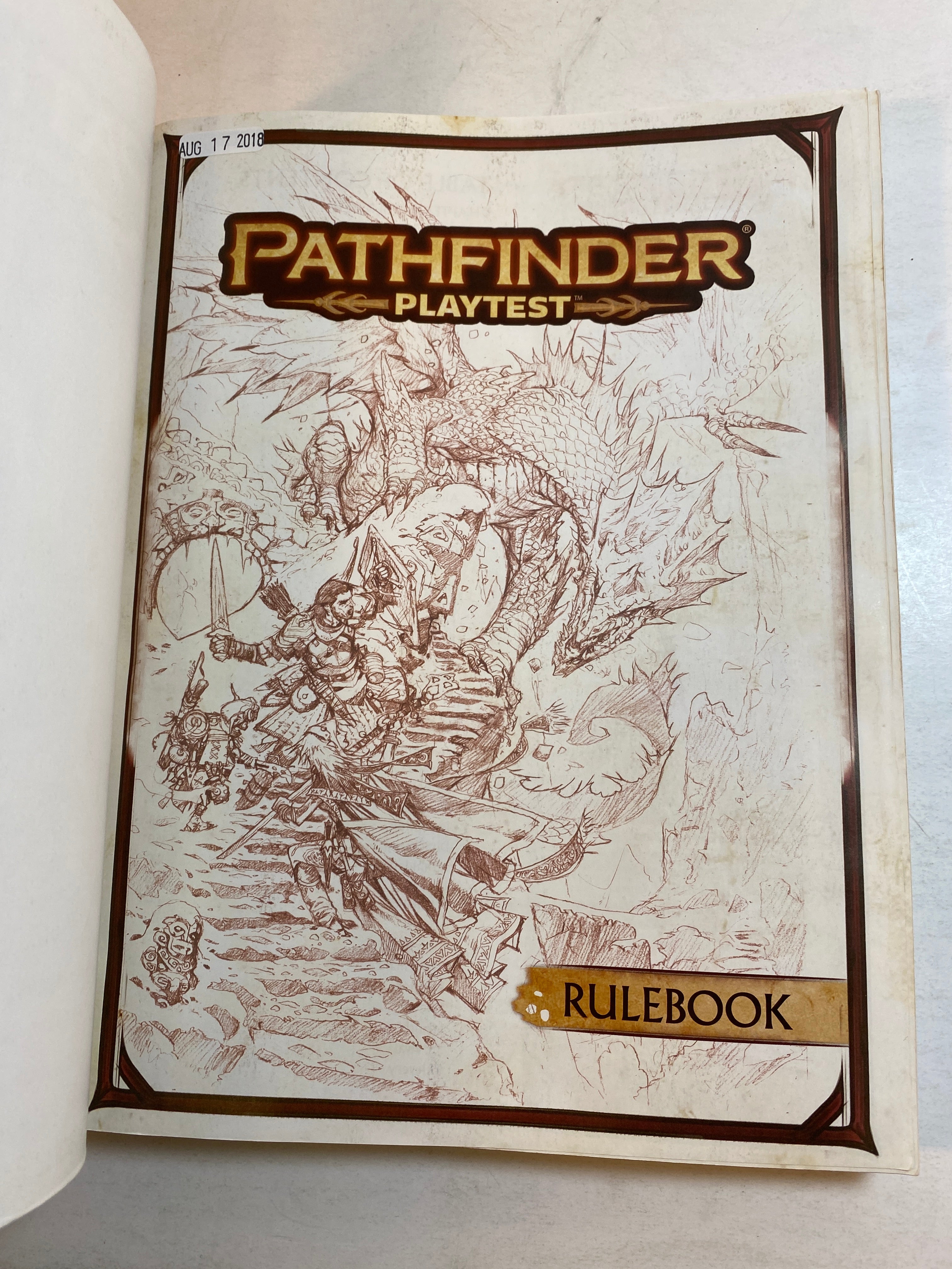 Pathfinder RPG Rulebook Playtest 2018