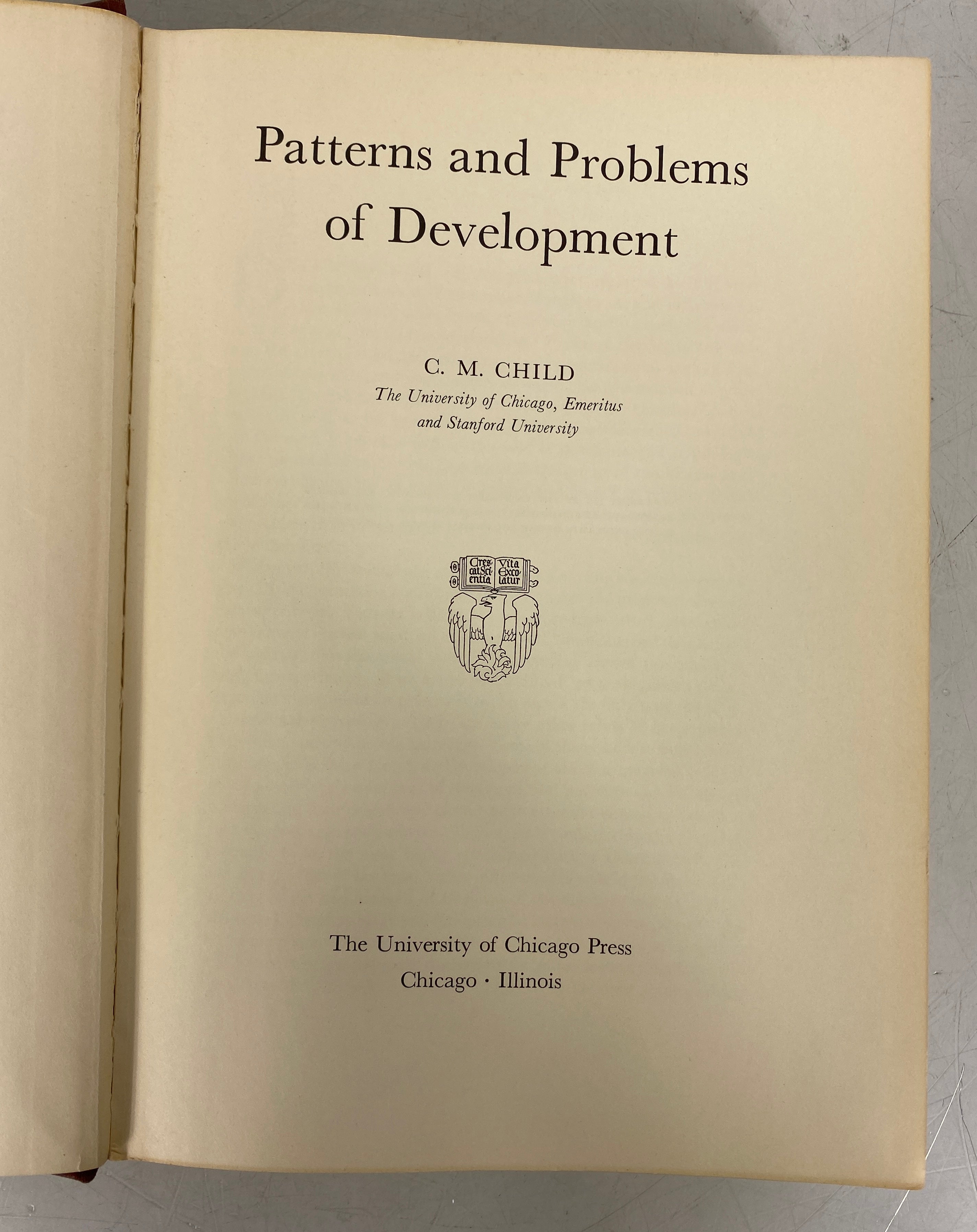 Patterns and Problems of Development C.M. Child 1941 Vintage HC