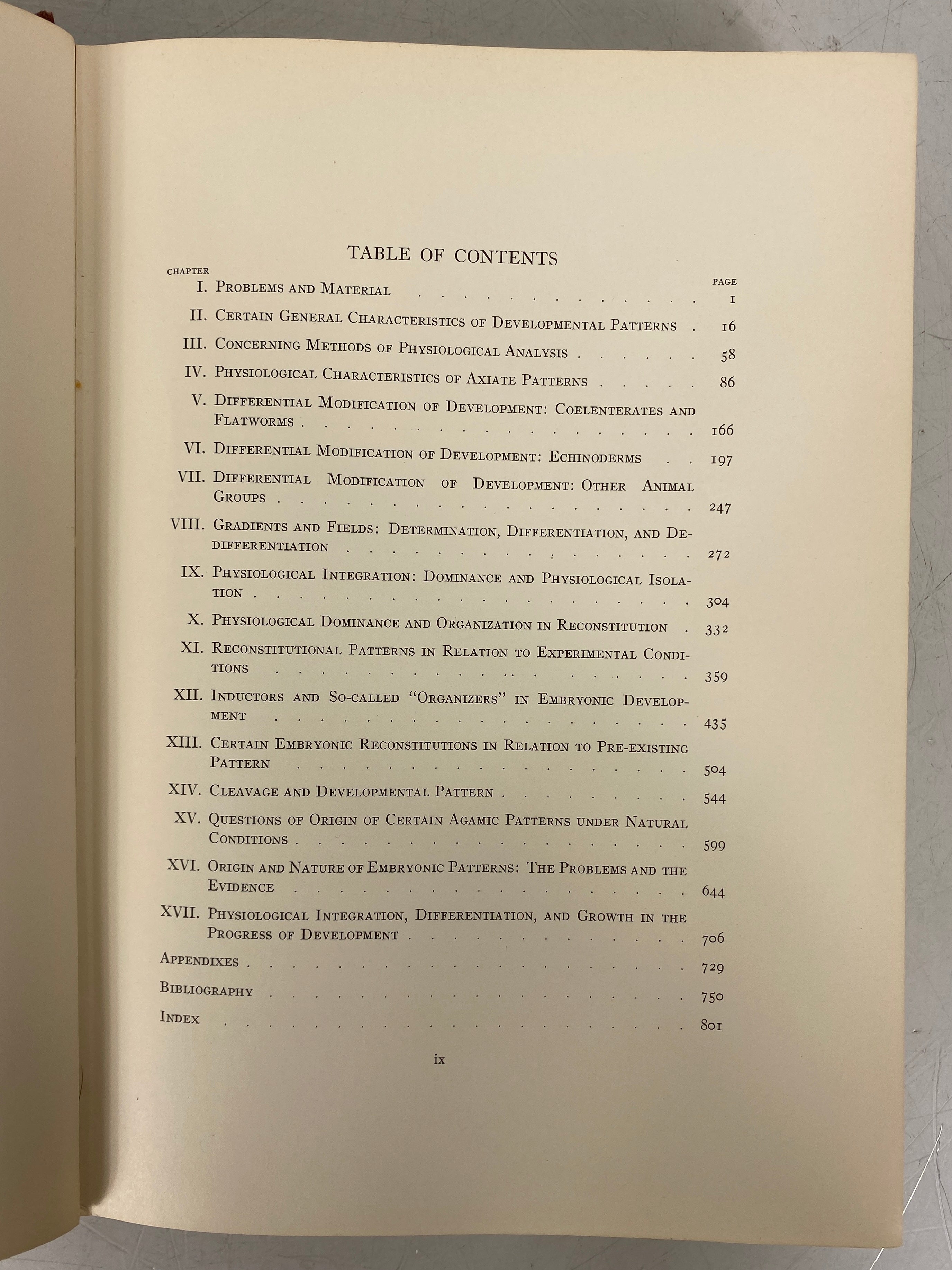Patterns and Problems of Development C.M. Child 1941 Vintage HC