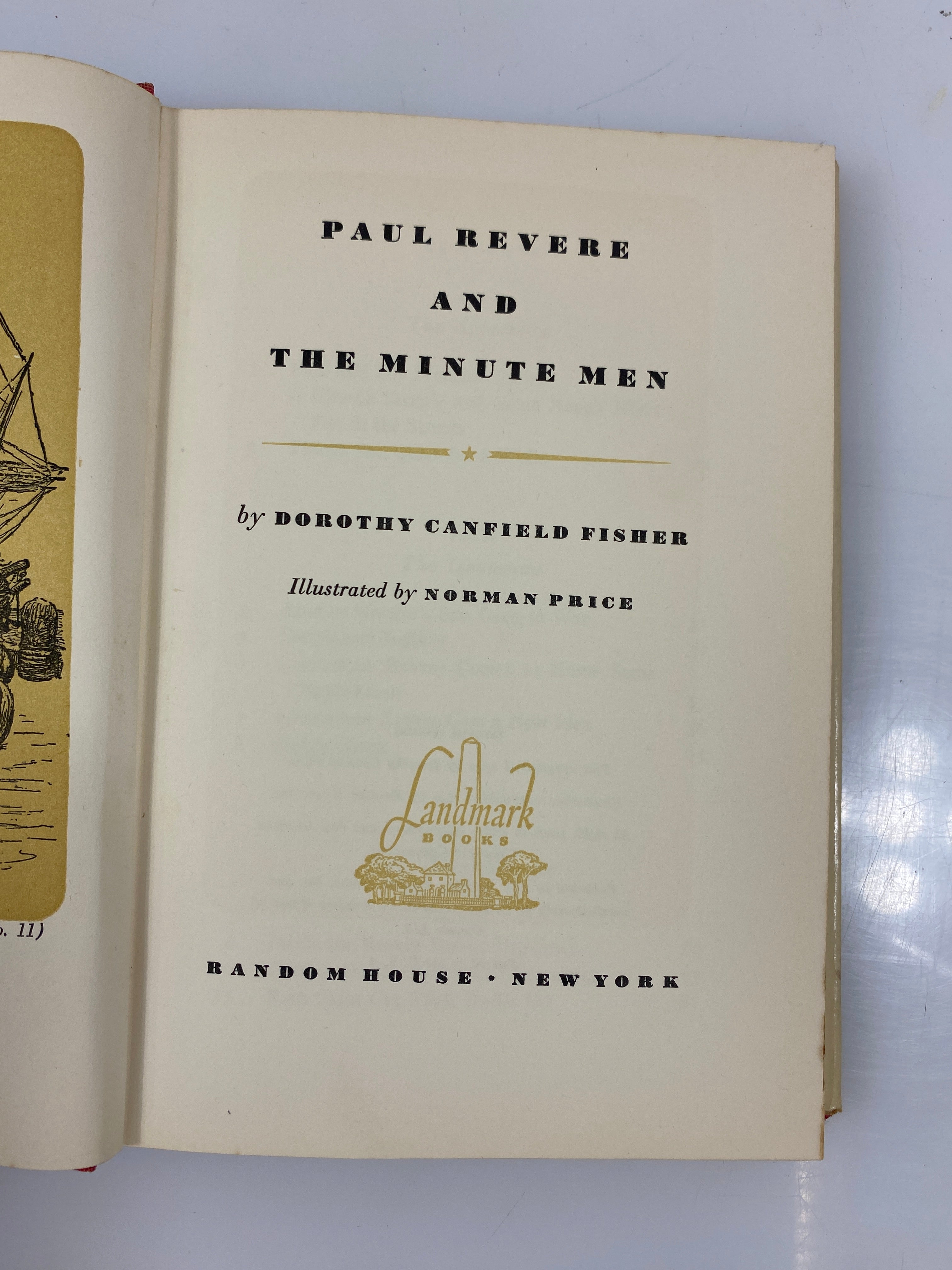 Paul Revere by Fisher Random House 1950 HCDJ