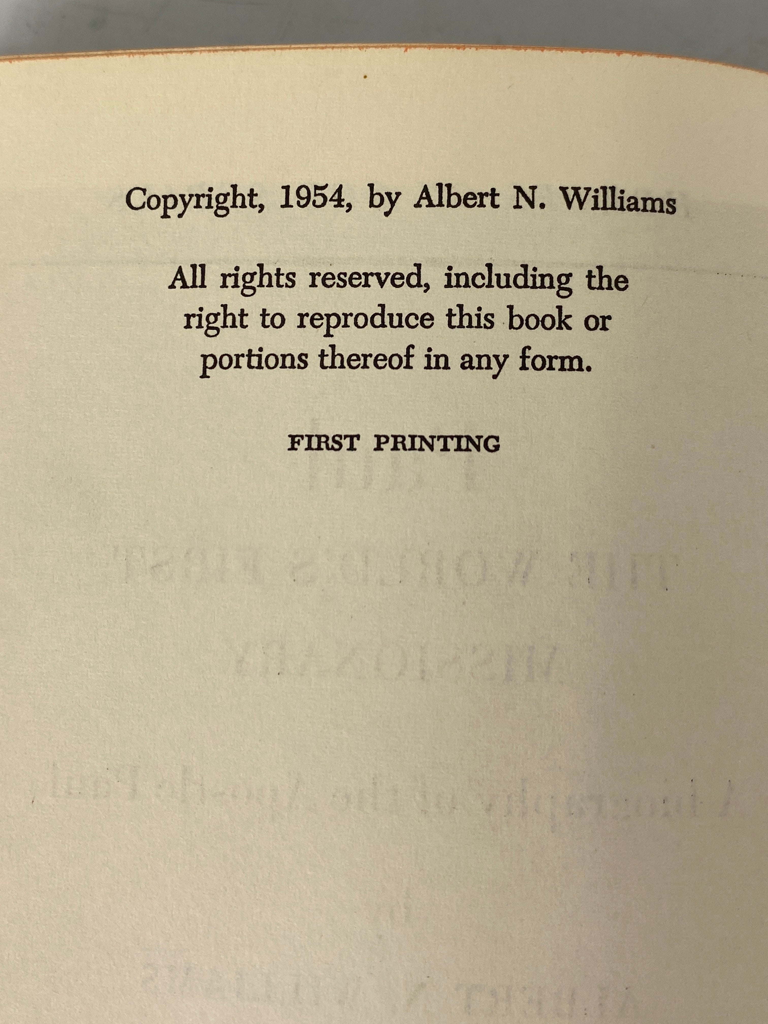 Paul The World's First Missionary Albert Williams 1954 1st Print Ex-Library
