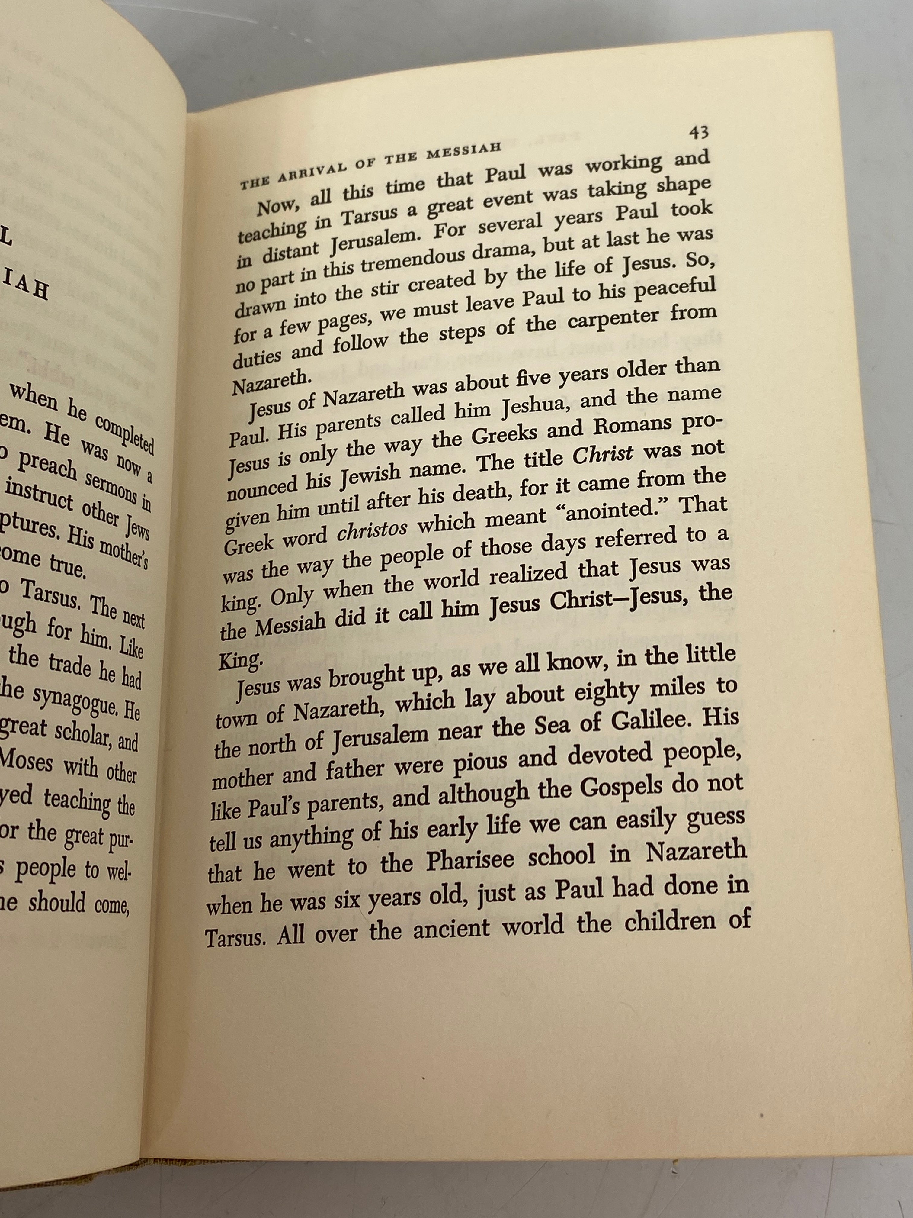 Paul The World's First Missionary Albert Williams 1954 1st Print Ex-Library