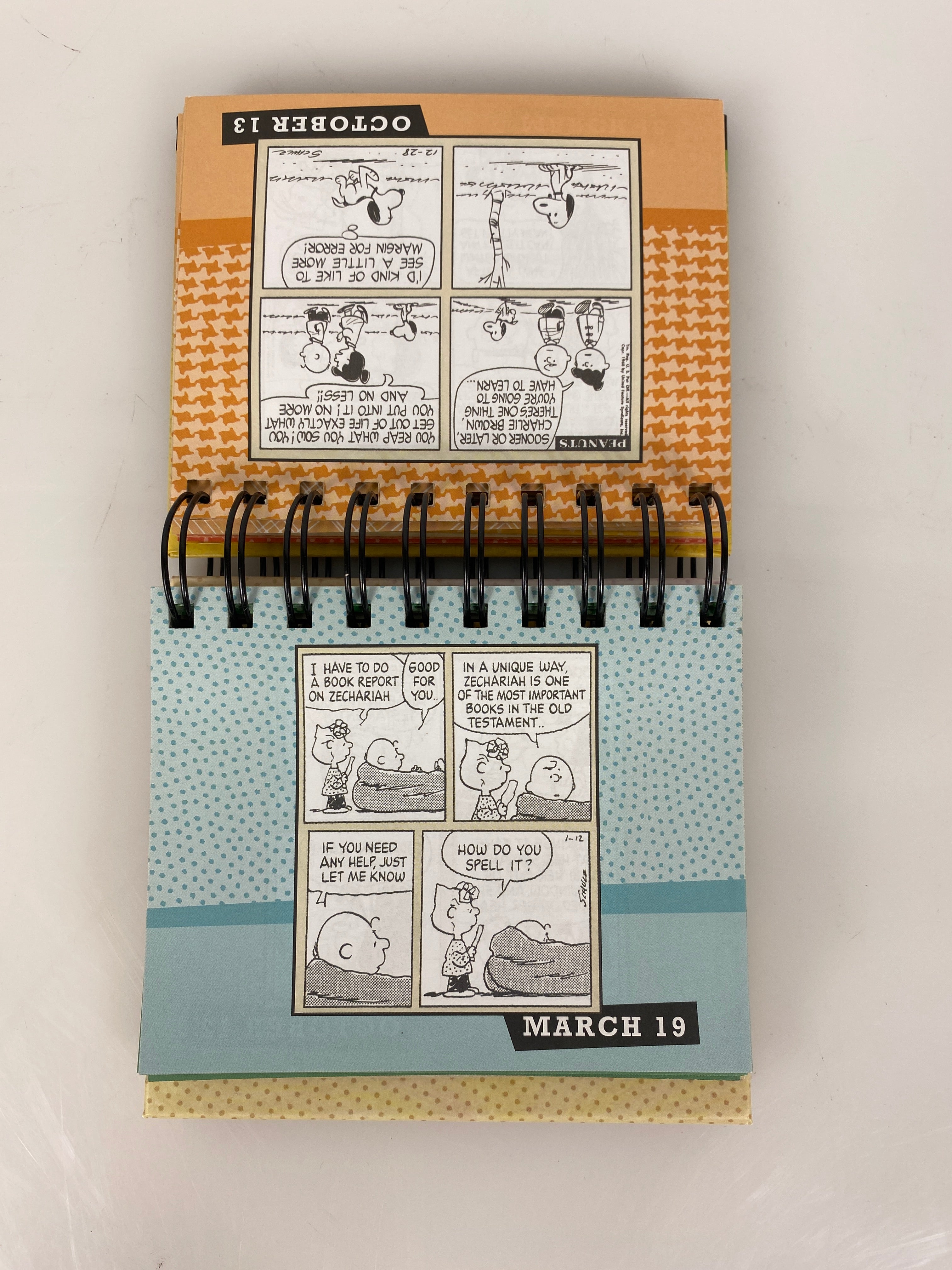 Peanuts Inspirational Desktop Calendar Smiles and Blessings 2011