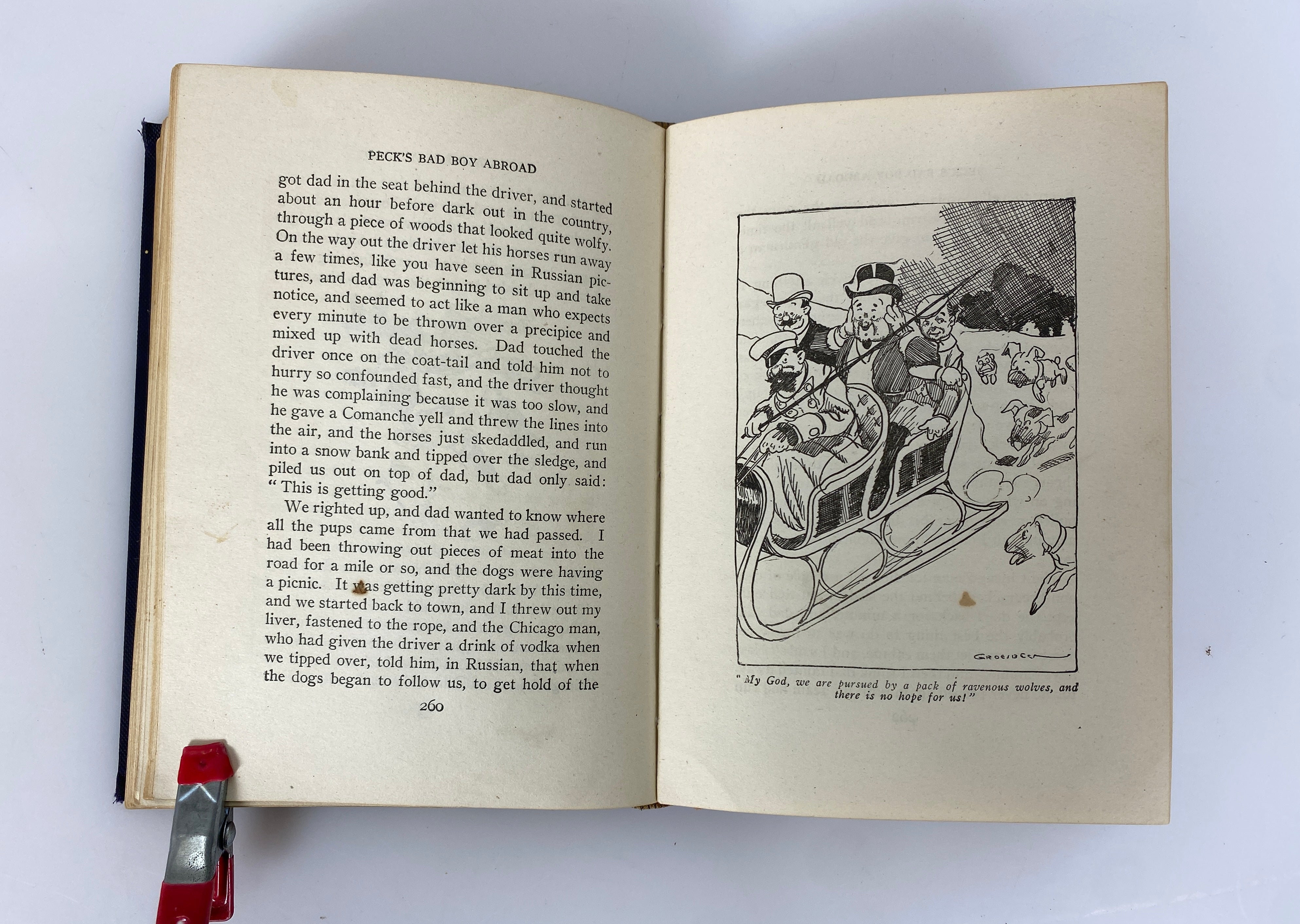 Peck's Bad Boy Abroad by Hon. Geo. W. Peck 1905 Antique HC