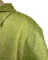 Pell & Co Green Linen Button Down Shirt Men's Size XL