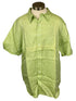Pell & Co Green Linen Button Down Shirt Men's Size XL