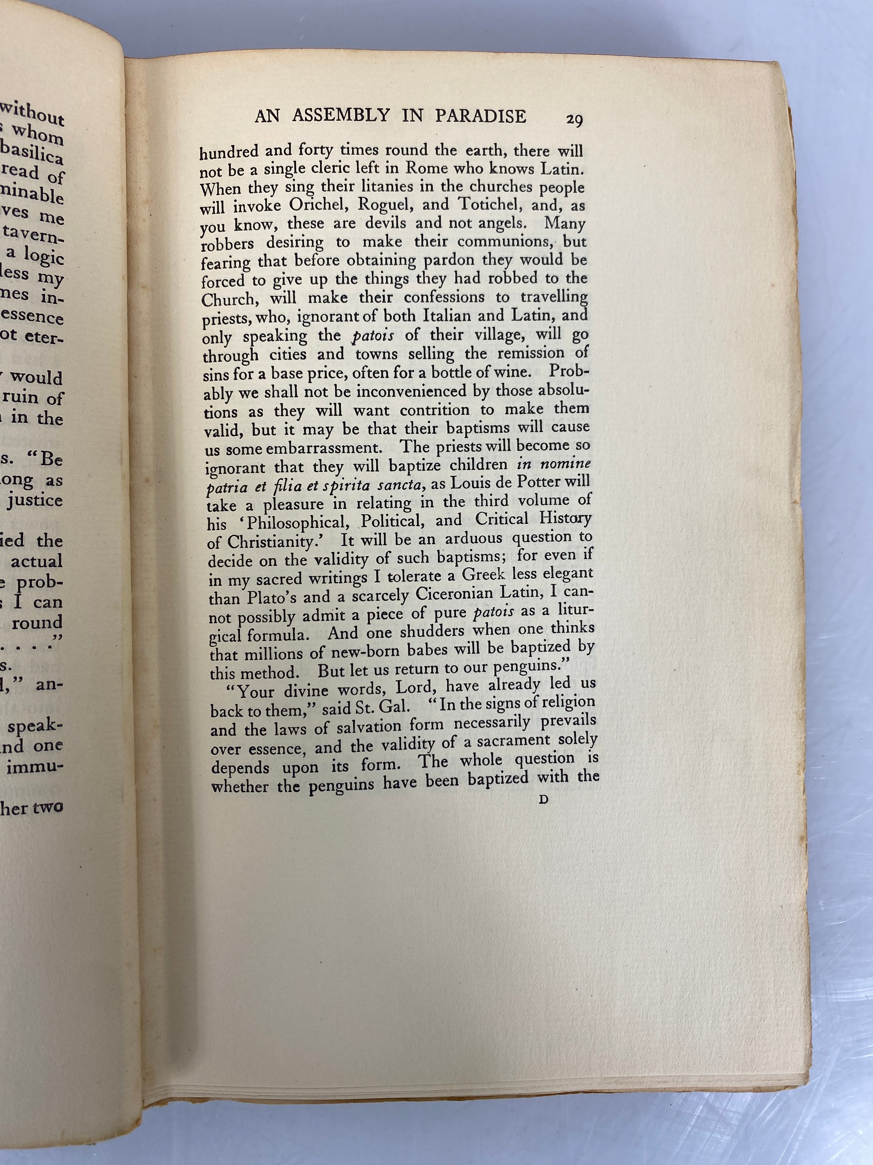 Penguin Island by Anatole France Illustrated by Frank Pape 1926 Antique HC