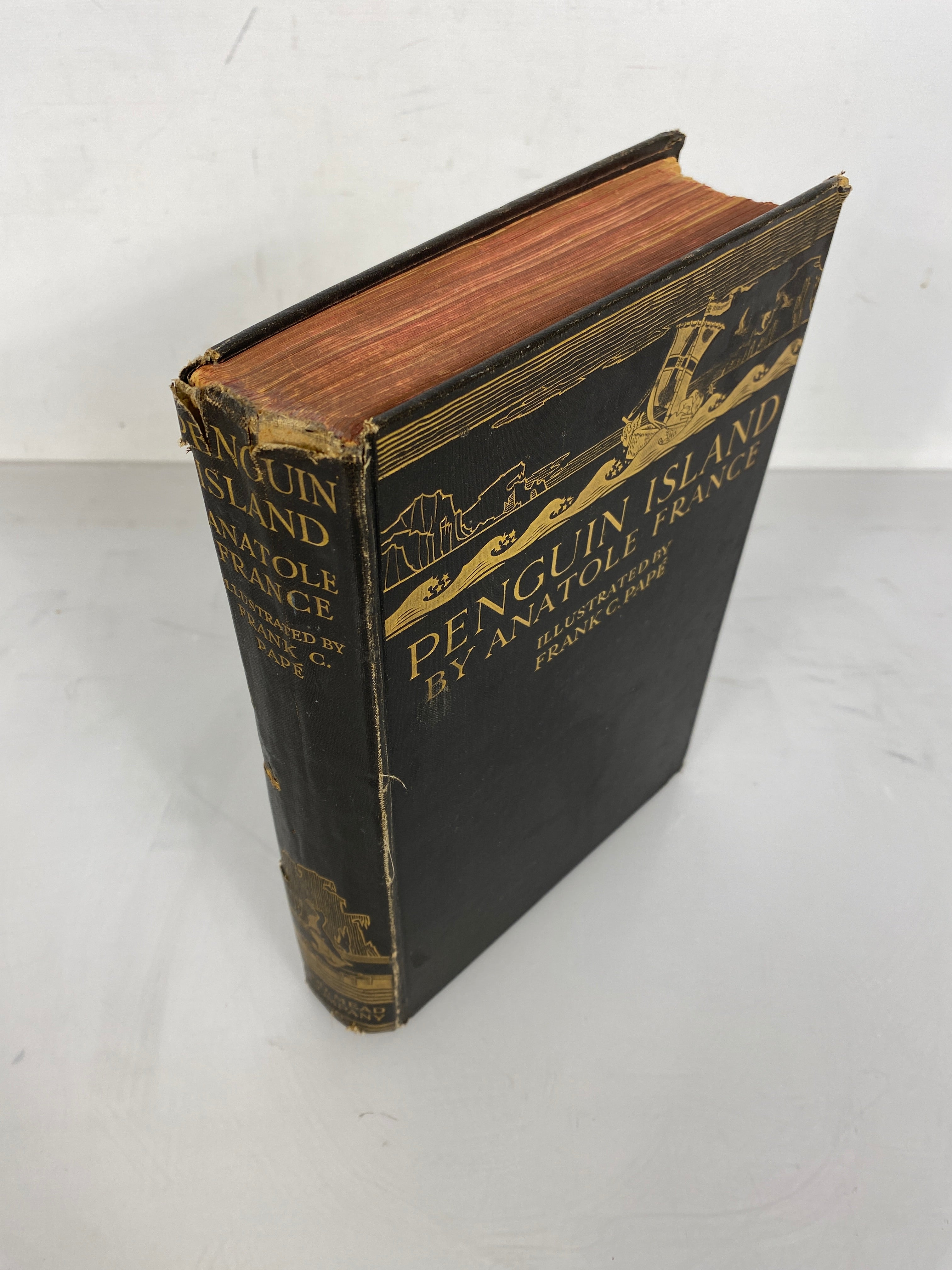 Penguin Island by Anatole France Illustrated by Frank Pape 1926 Antique HC