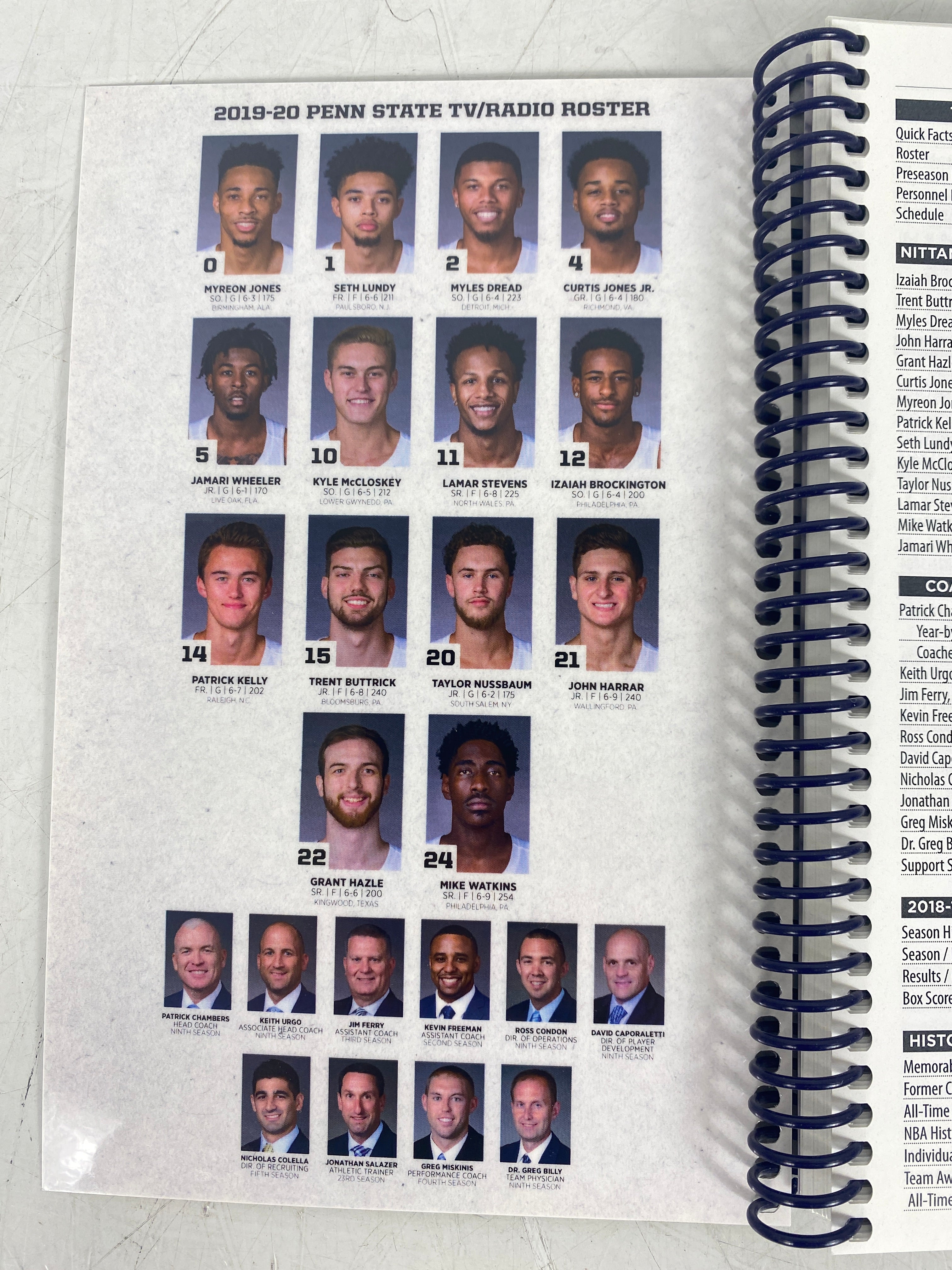 Penn State 2019-2020 Basketball Media Guide