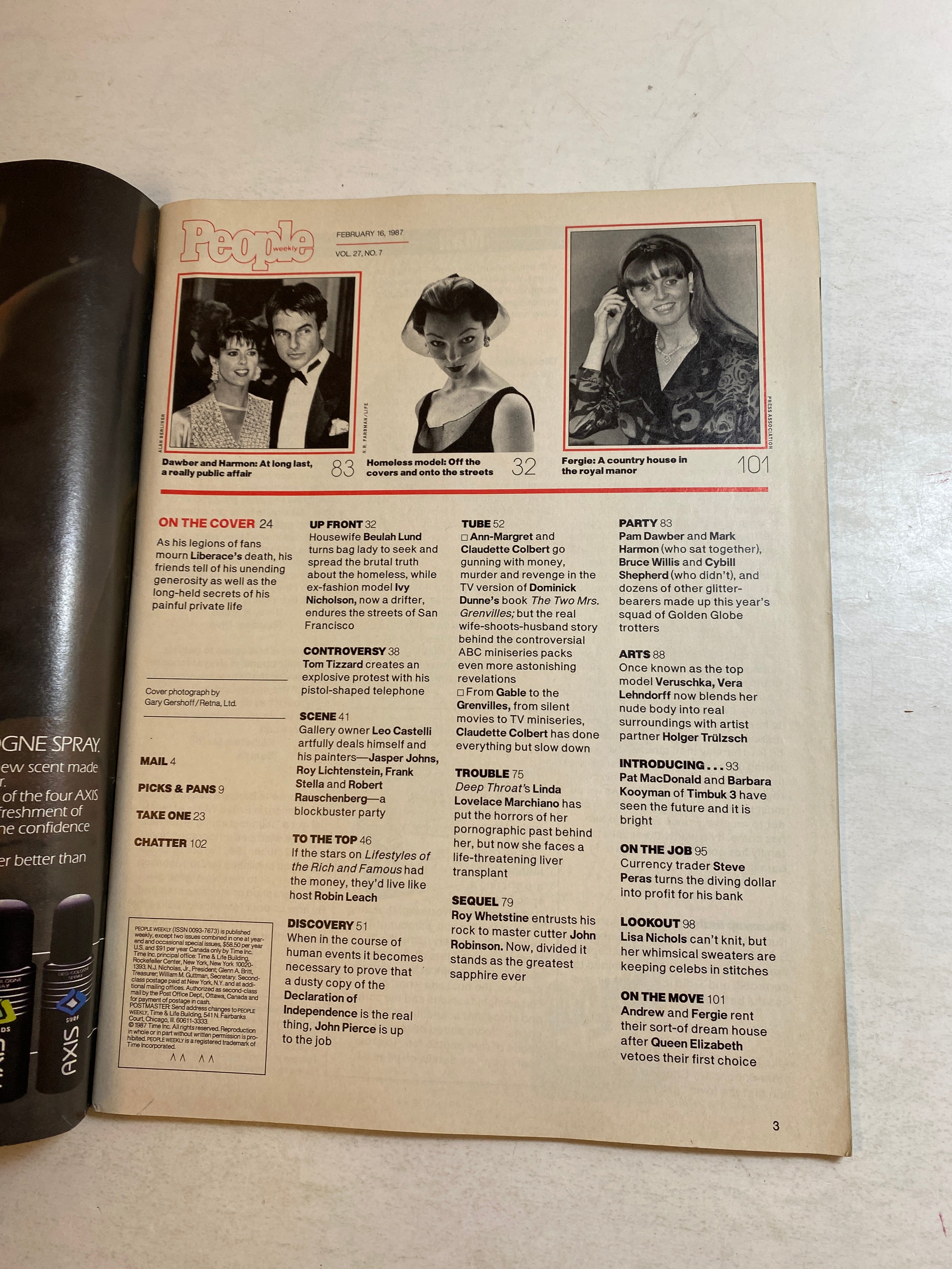People Magazine February 16 1987 Liberace 1919-1987