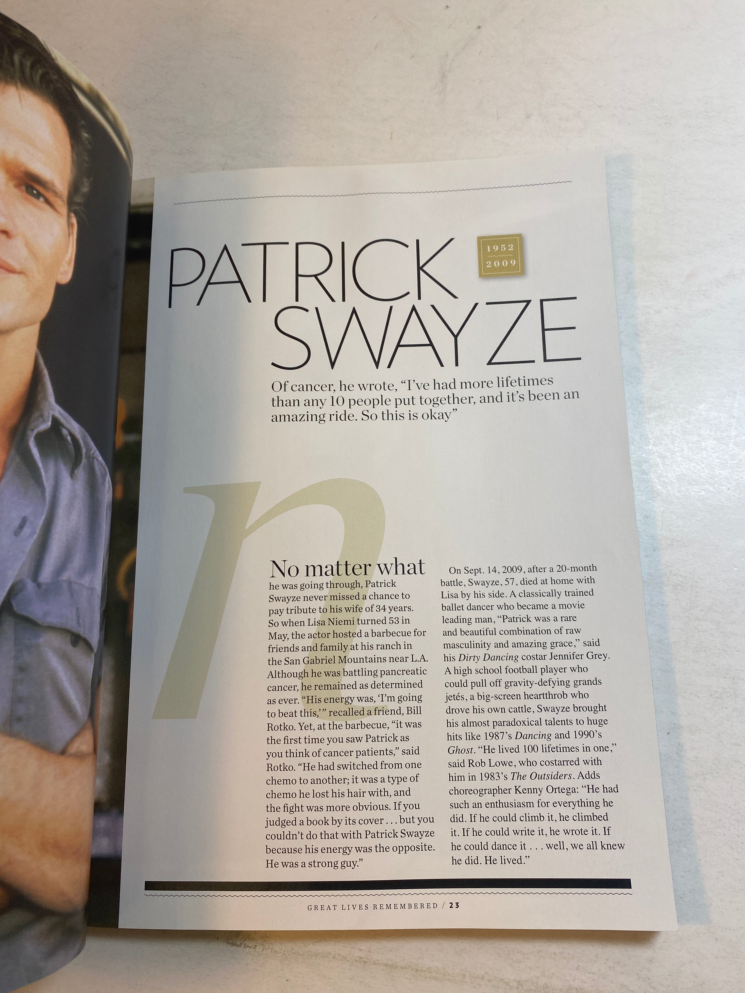 People Magazine Great Lives Remembered 10/1/2010
