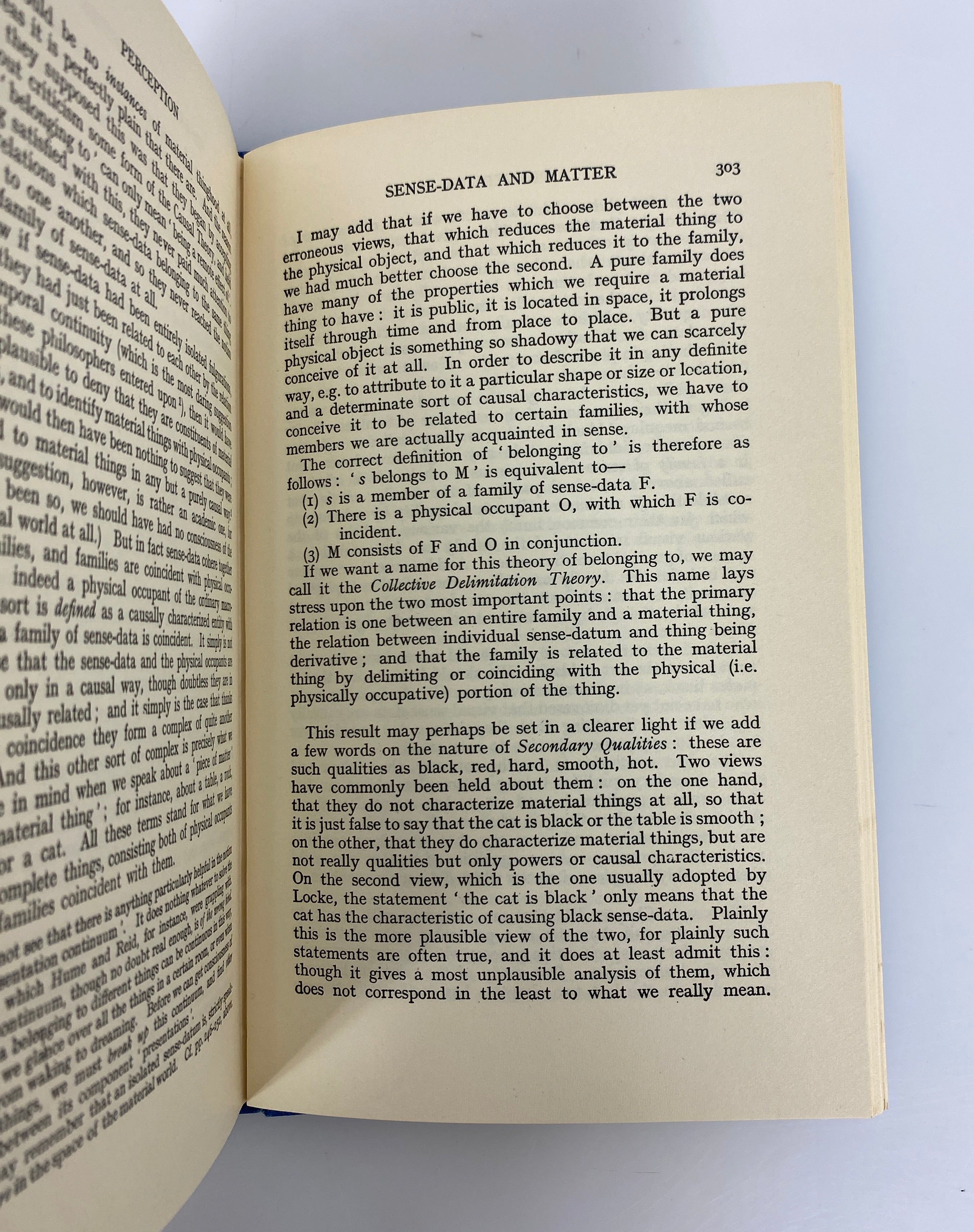 Perception by H.H. Price 1961 Reprint Vintage HC