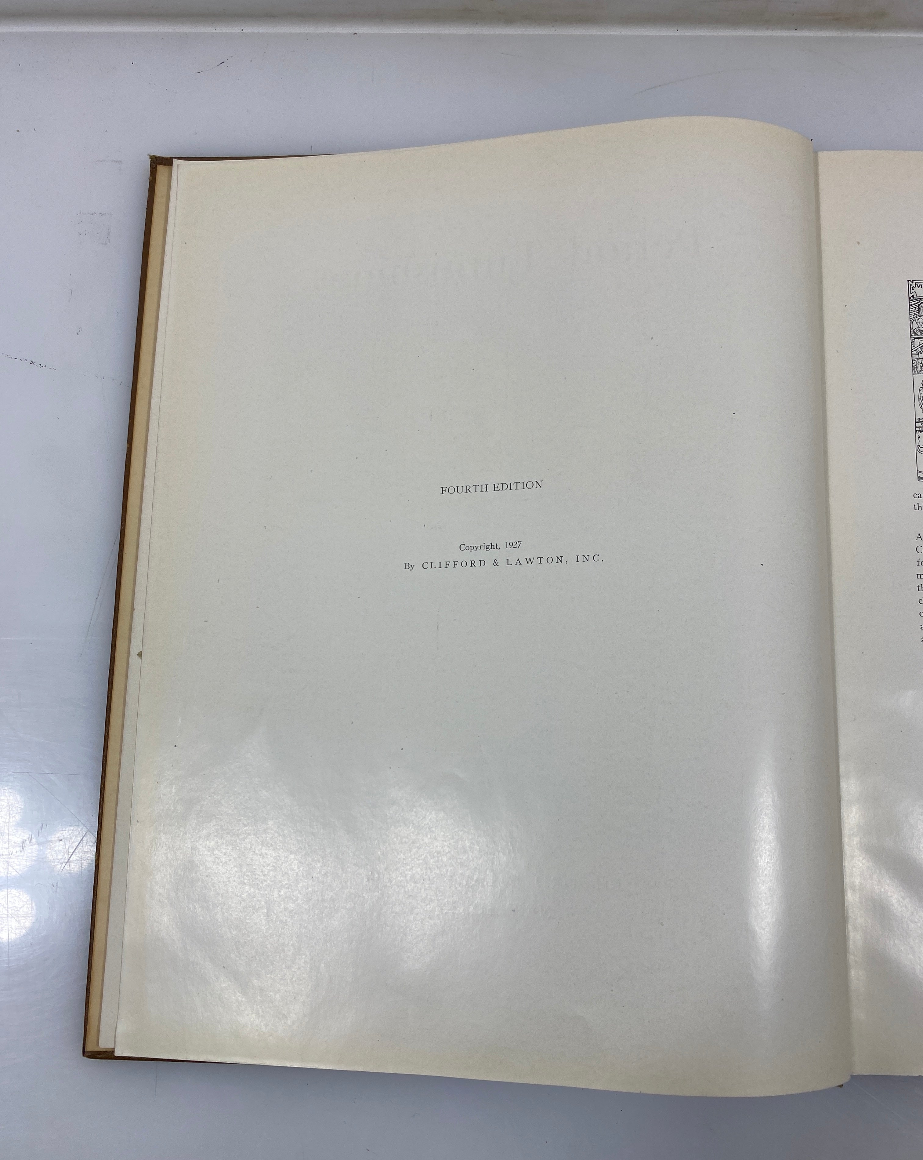 Period Furnishings by Clifford 4th Ed. 1927 HC