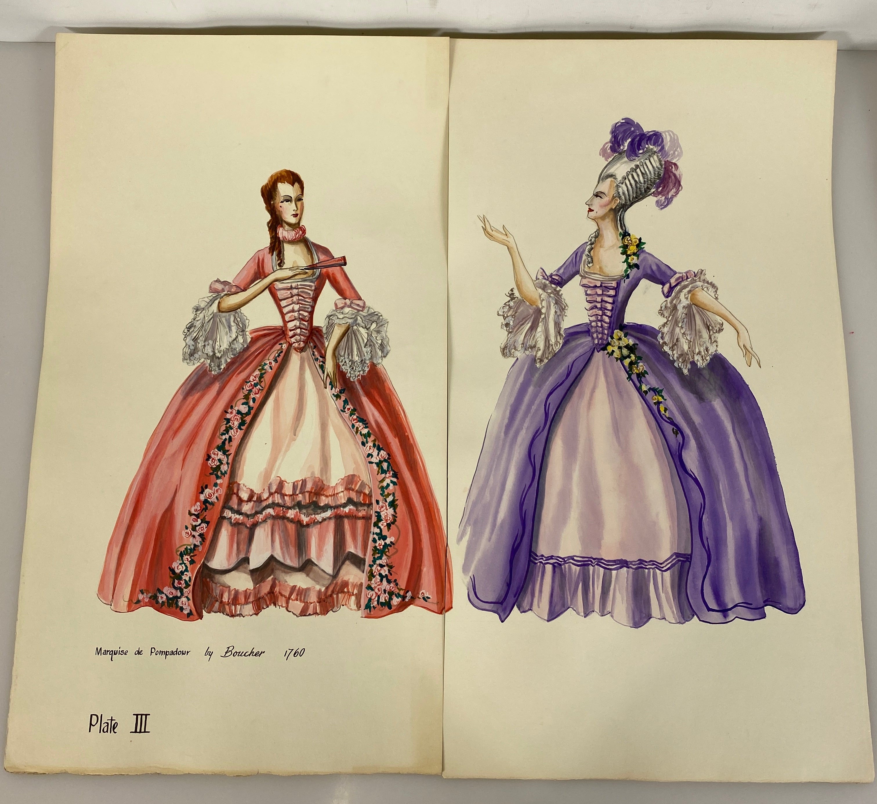 Period Stage Costume Plate Collection (14) Herbert Camburn